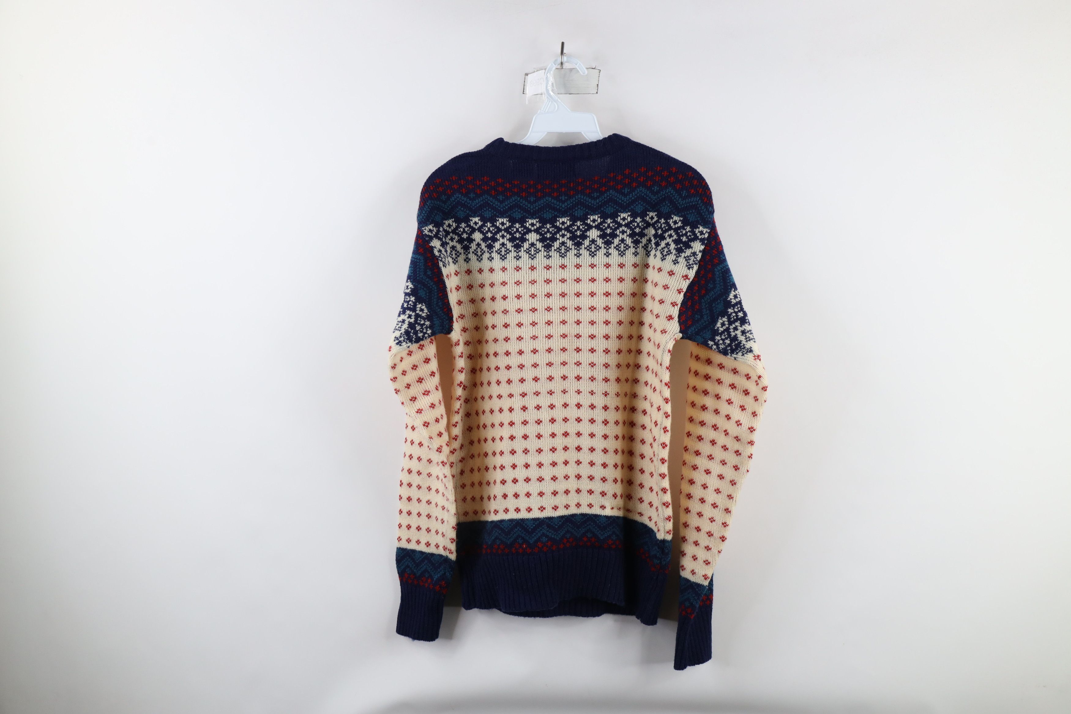 Vintage Vintage 70s Streetwear Fair Isle Crewneck Sweater Acrylic Size M / US 6-8 / IT 42-44 - 5 Thumbnail