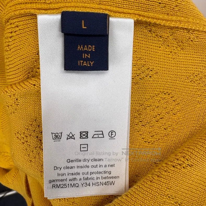 Louis Vuitton Louis Vuitton SS25 New Yellow Full Logo Knitted Sweatshirt Size US M / EU 48-50 / 2 - 7 Thumbnail