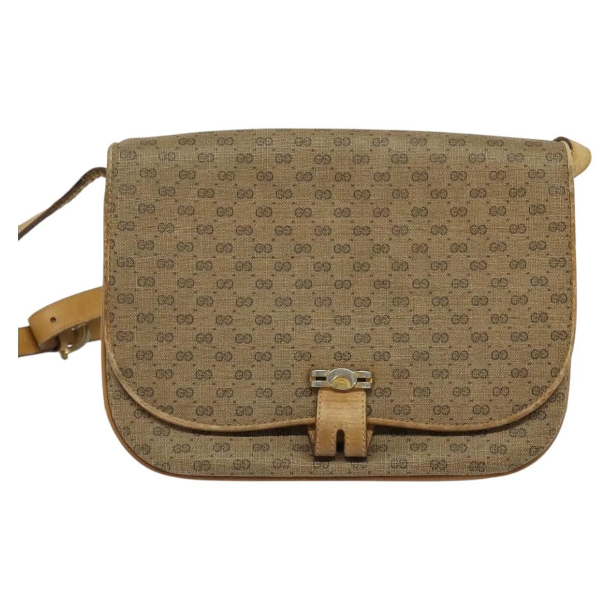 Gucci GUCCI Micro GG Supreme Shoulder Bag Pvc Beige Gold 001 406 Size ONE SIZE - 2 Thumbnail