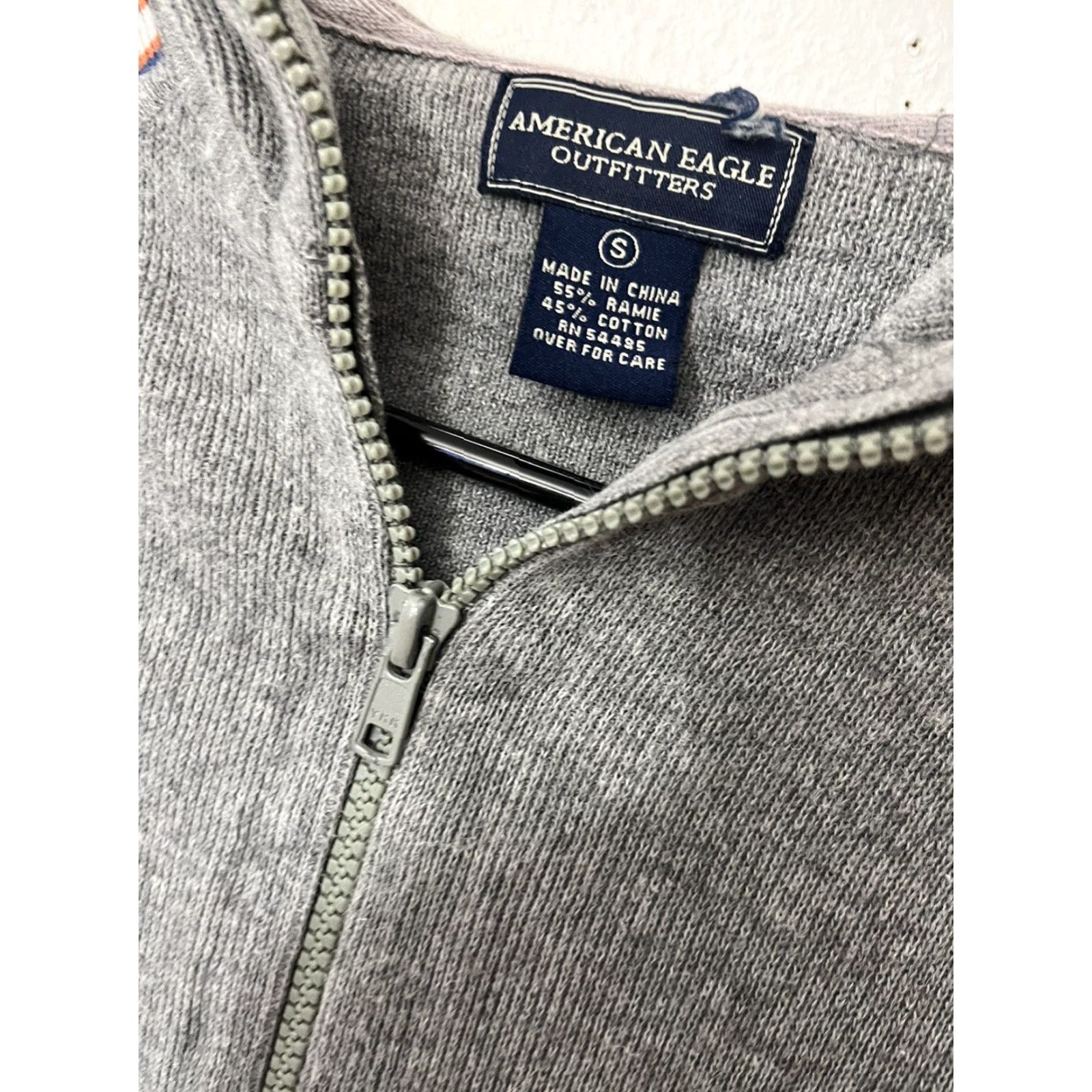 American Eagle Outfitters American Eagle Womens Sweater Hoodie Jacket Full Zip Up Dark Gray Size Small Size S / US 4 / IT 40 - 2 Thumbnail