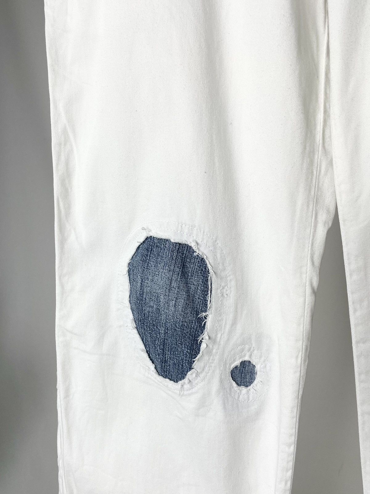 Diesel Diesel Vintage Patchwork White Denim Reworked Jeans Pants Size US 34 / EU 50 - 10 Thumbnail