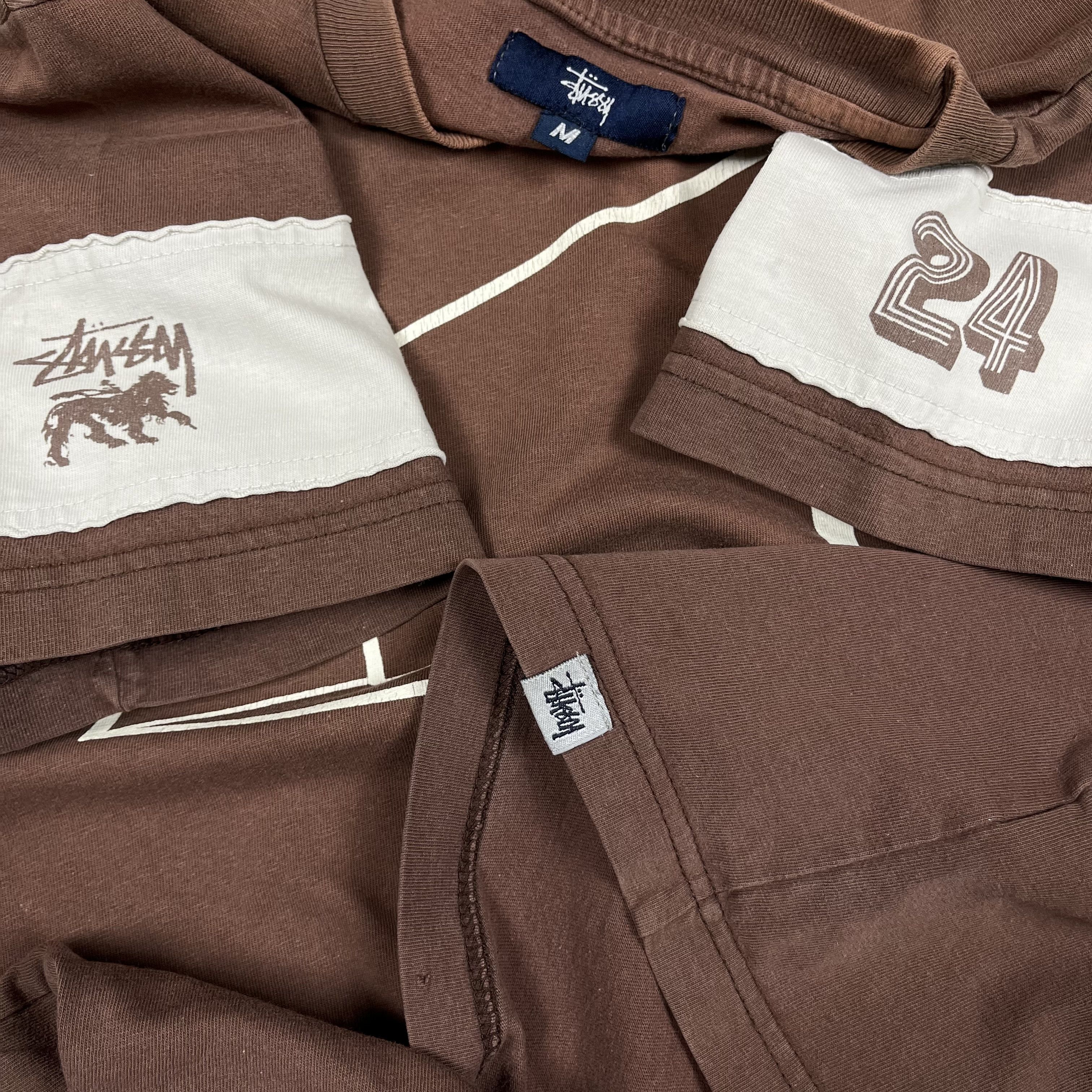 Stussy Vintage Stussy 24 Big Logo Rare Brown T Shirt 90’s Size US M / EU 48-50 / 2 - 8 Thumbnail