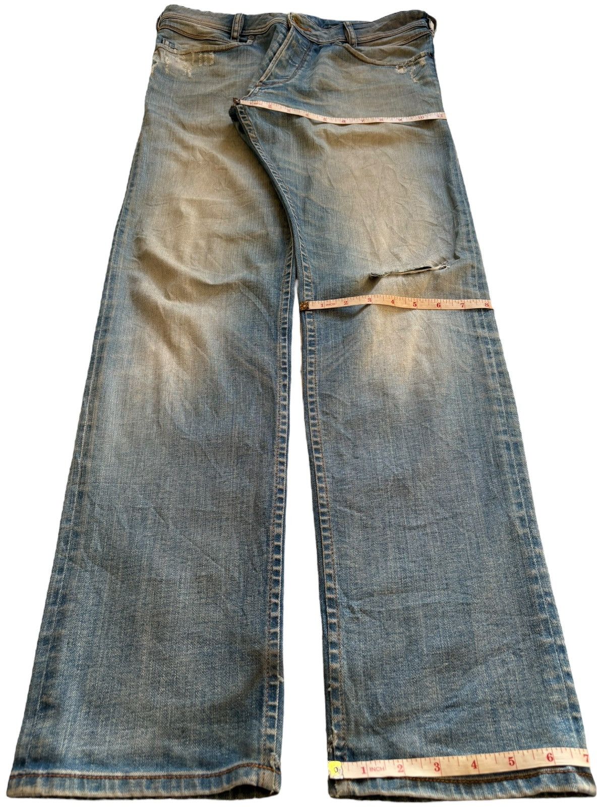 Diesel Vintage Diesel Iakop Button Fly Mud Wash Ripped Jean Size US 32 / EU 48 - 15 Thumbnail