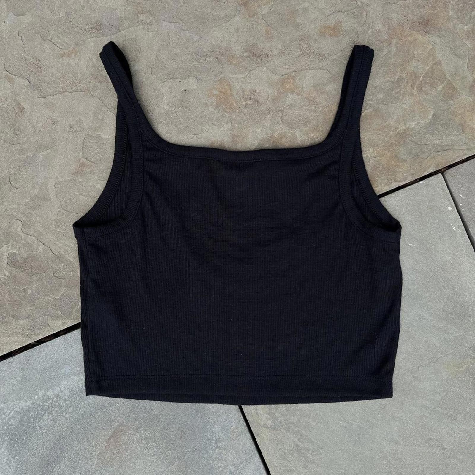 Other Black Knit Cropped Tank Top Size S / US 4 / IT 40 - 4 Thumbnail