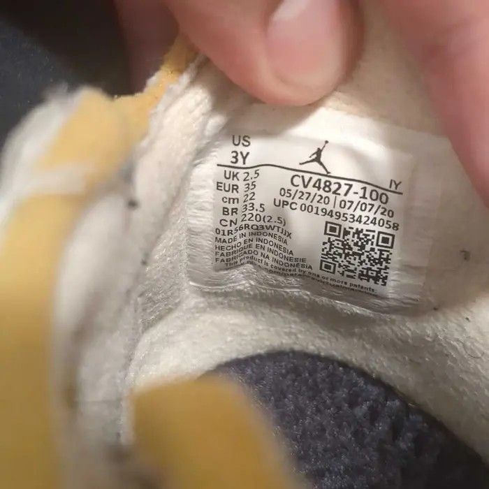 Jordan Brand Off-White x Air Jordan 5 Retro SP PS 'Sail' Size 3 US Y Box Size US 4.5 / IT 34.5 - 6 Thumbnail