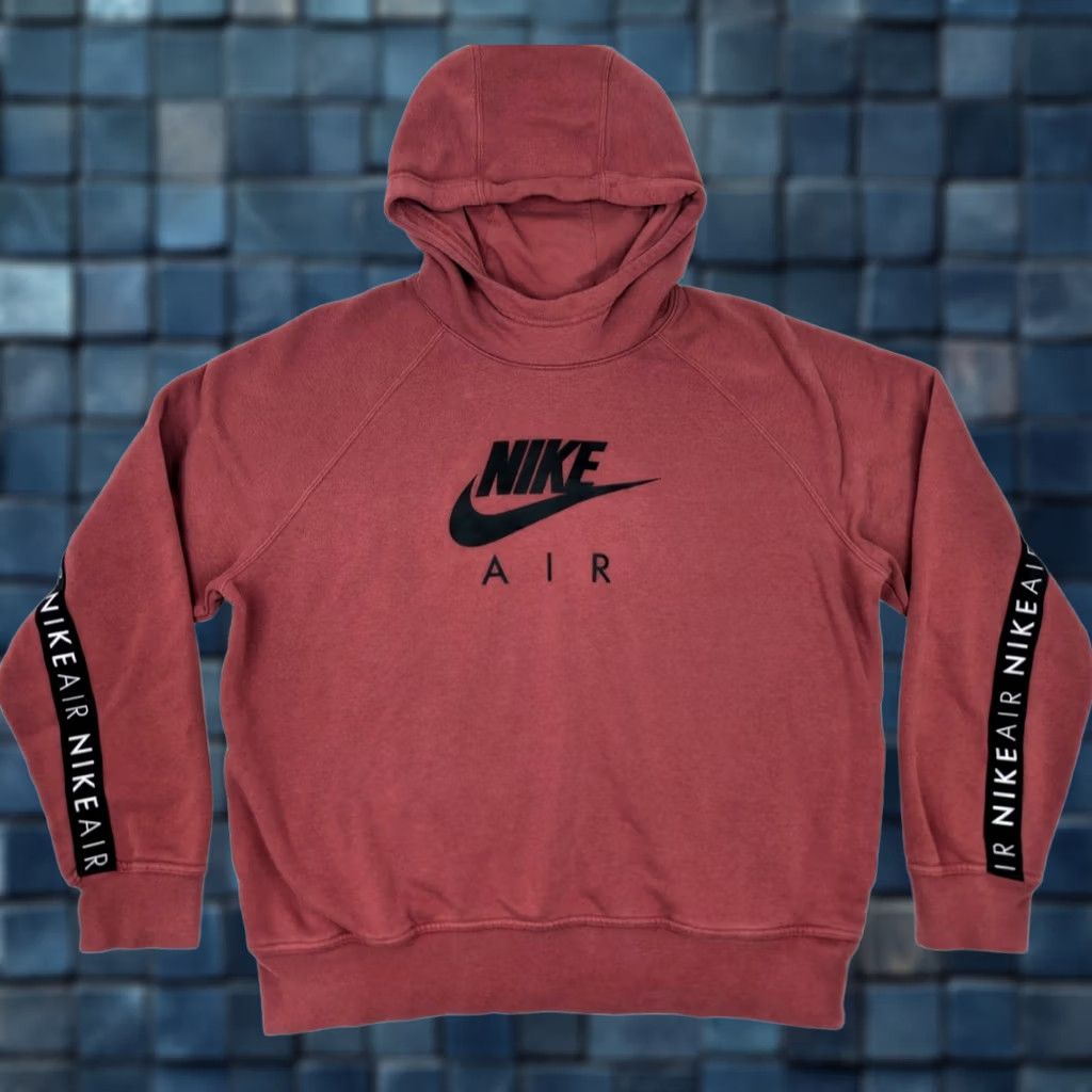 Nike Nike Air Hoodie Women XL Pomegranite Maroon Red Pullover Sweater Spellout CZ4014 Size XL / US 12-14 / IT 48-50 - 1 Thumbnail