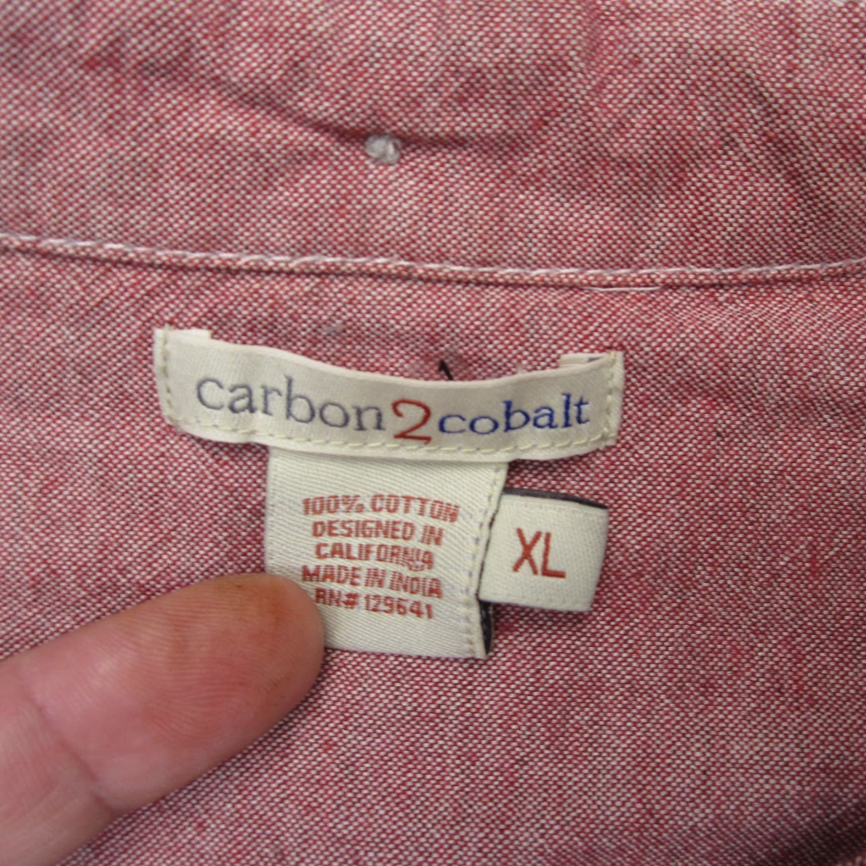 Carbon2Cobalt VINTAGE Carbon 2 Cobalt Shirt Mens Extra Large Gray Striped Button Up Lightweight Size US L / EU 52-54 / 3 - 5 Thumbnail
