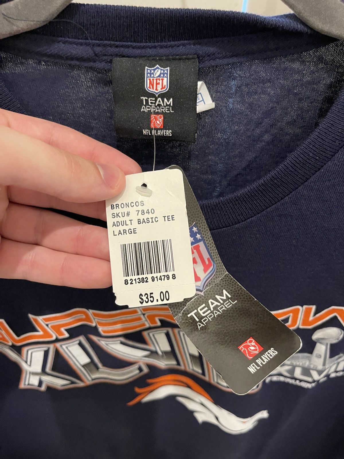 NFL Denver Broncos Super Bowl XLVIII T-Shirt Never Worn Size US L / EU 52-54 / 3 - 3 Thumbnail