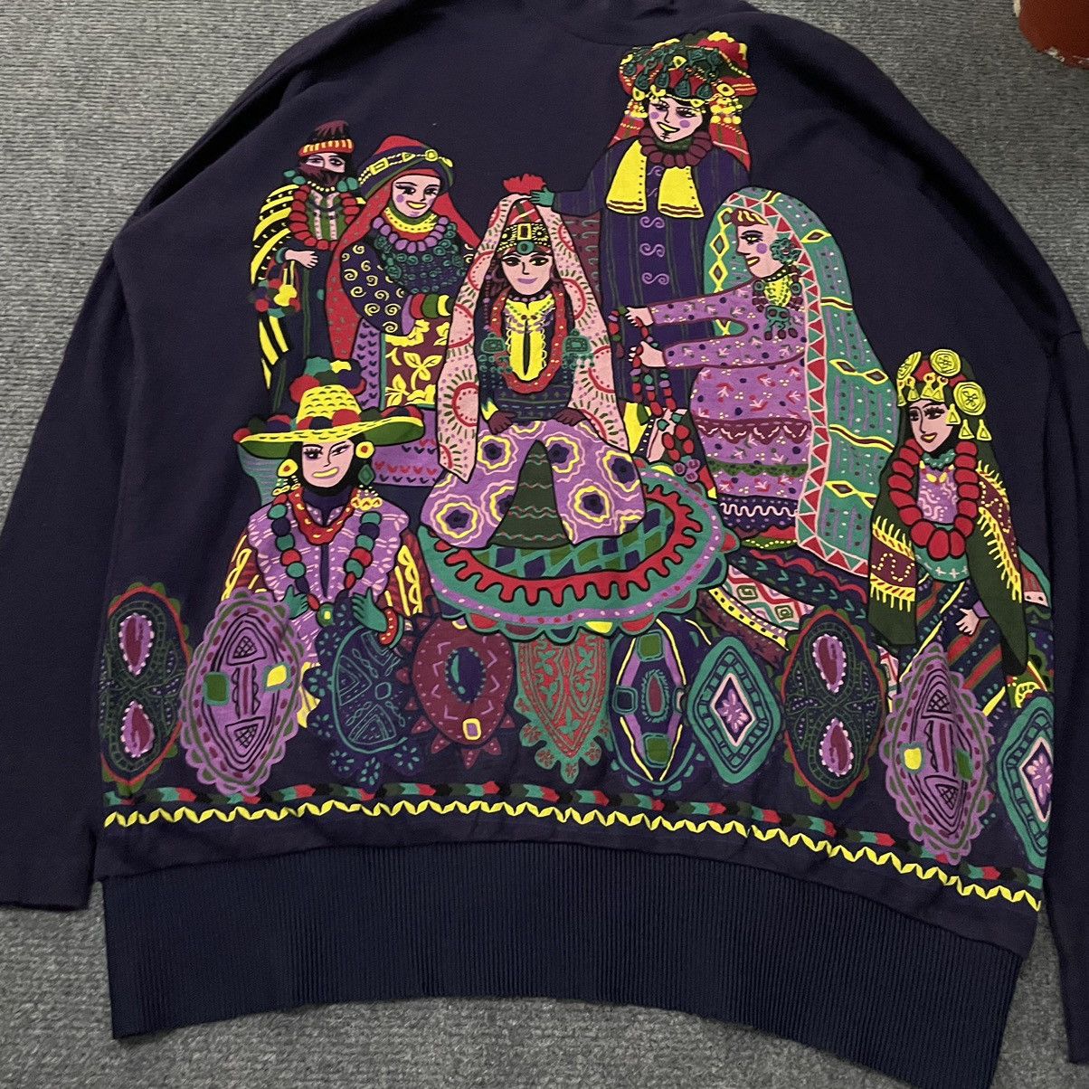 Designer × If Six Was Nine × Japanese Brand Tokuko Pharaoh Ancient Egypt Art Affliction Sweatshirt Size US L / EU 52-54 / 3 - 2 Thumbnail