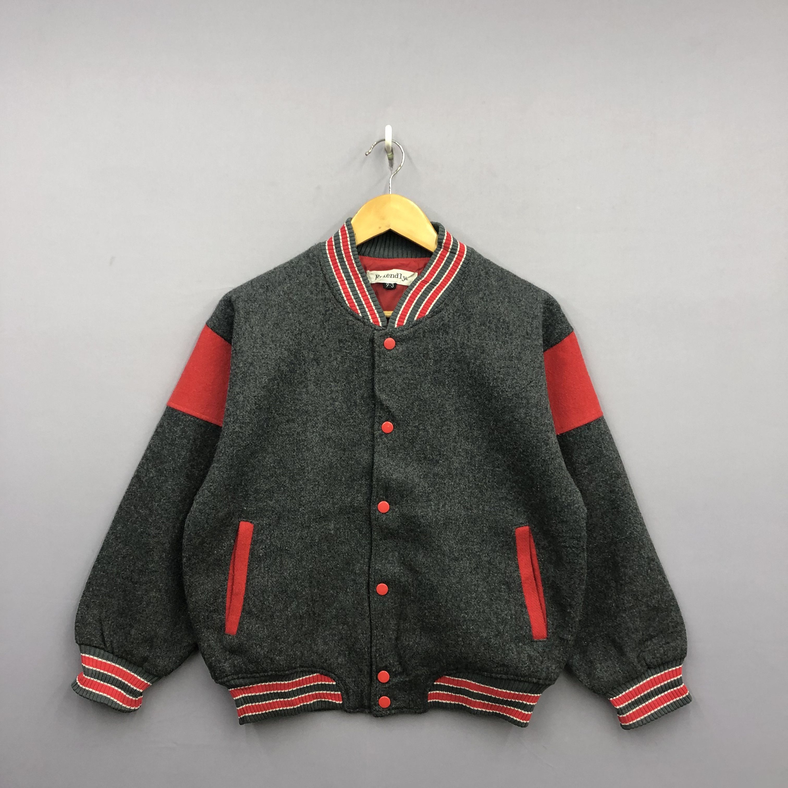 Japanese Brand Vintage 90s Express 303 Wool Varsity Baseball Jacket Size S / US 4 / IT 40 - 2 Thumbnail