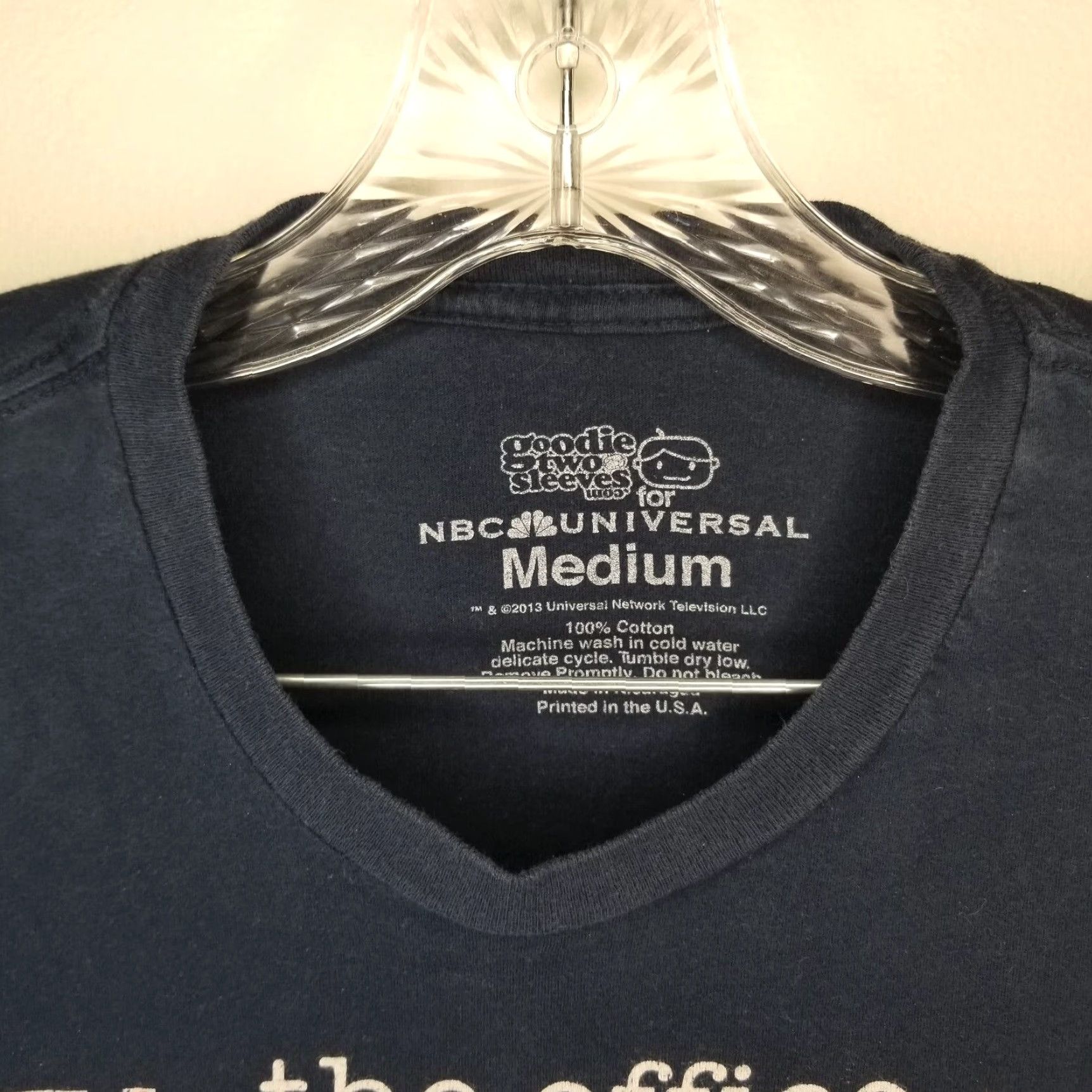 Vintage The Office Mens Blue Quotes Short Sleeve T-Shirt M Size US M / EU 48-50 / 2 - 3 Thumbnail