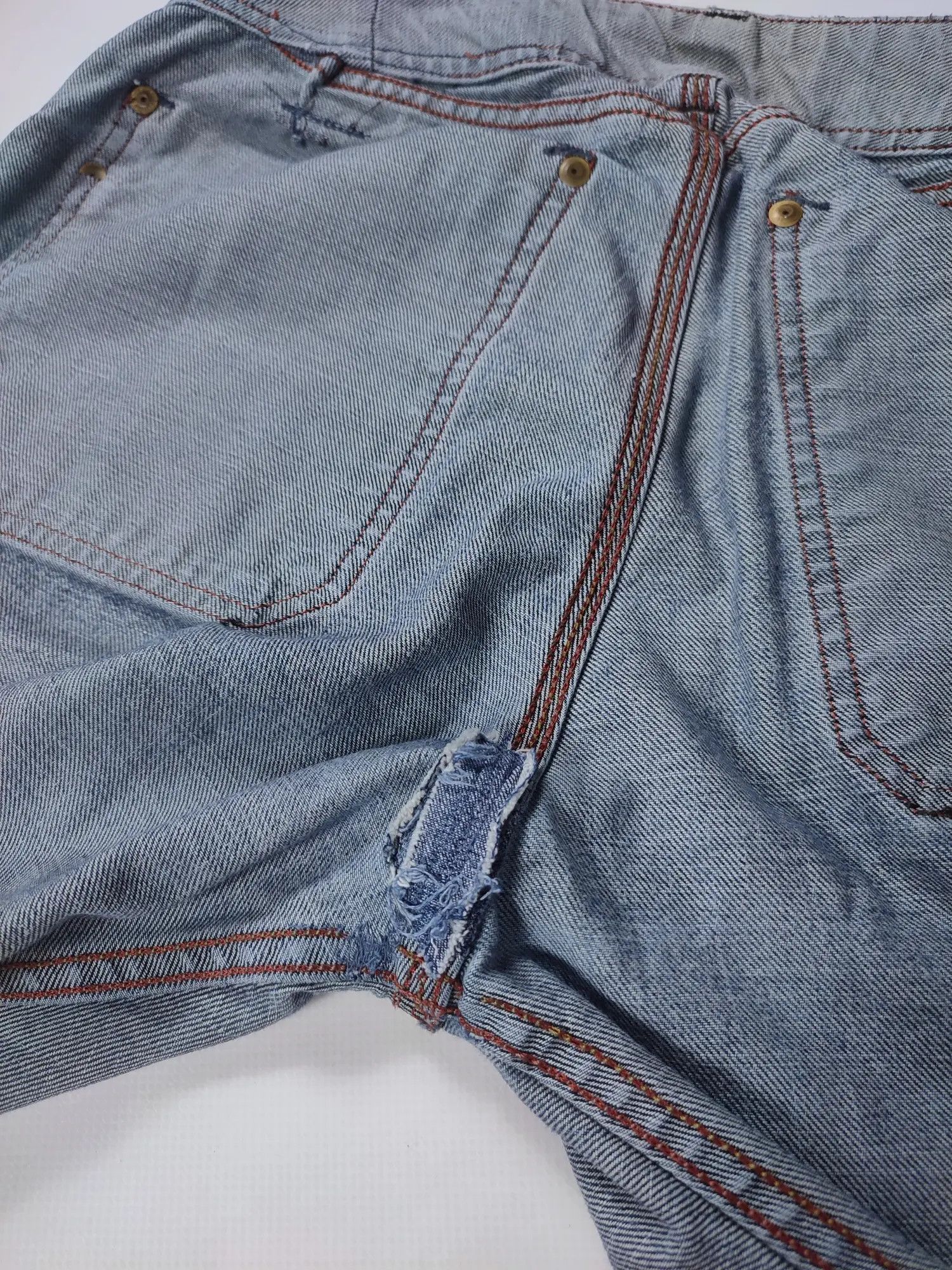 Diesel × Vintage Diesel Moorix Washed Straight Damaged Denim Pants Size US 30 / EU 46 - 17 Thumbnail