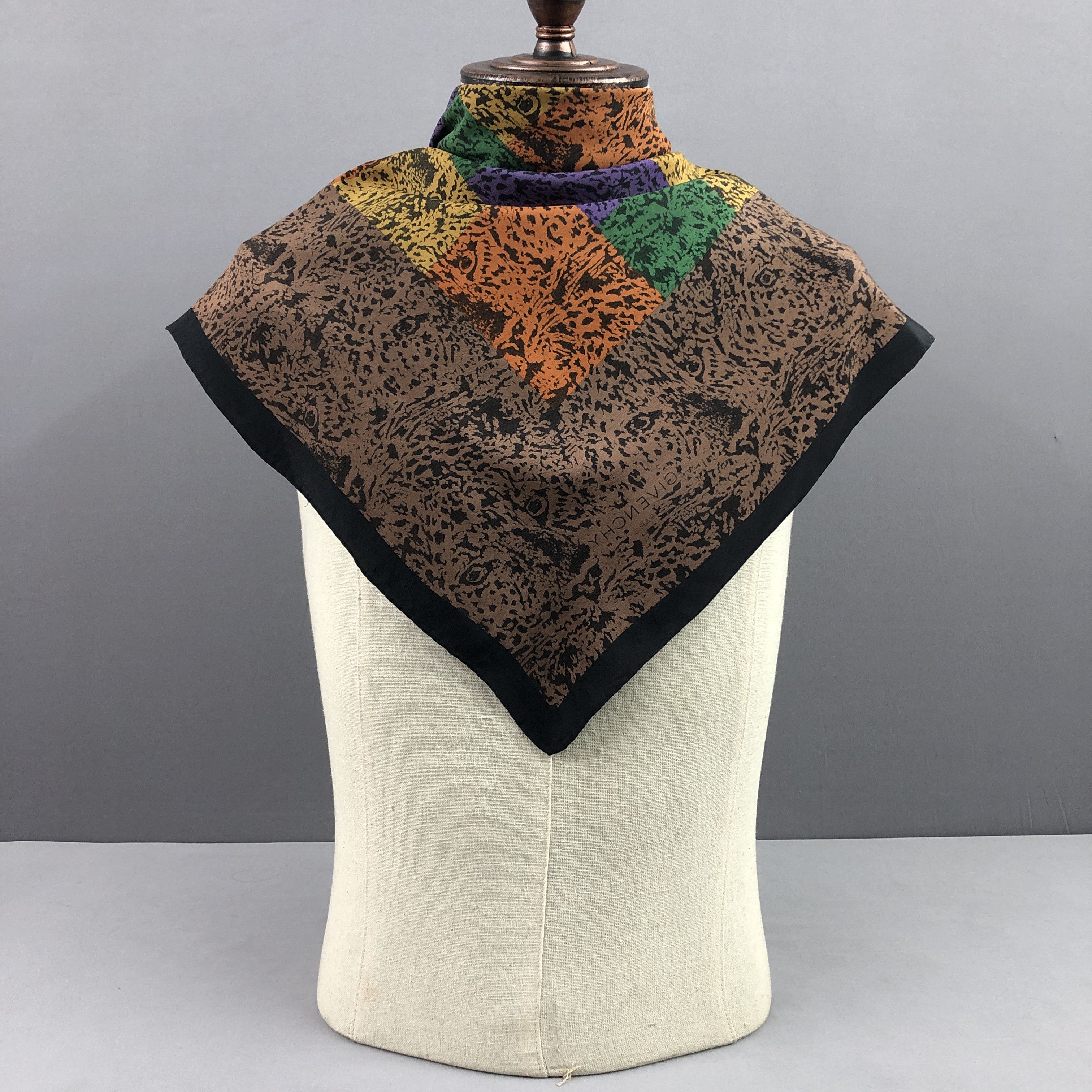 Japanese Brand Vintage Givenchy SILK Scarf Twill Stole Wraps Scarves Size ONE SIZE - 3 Thumbnail