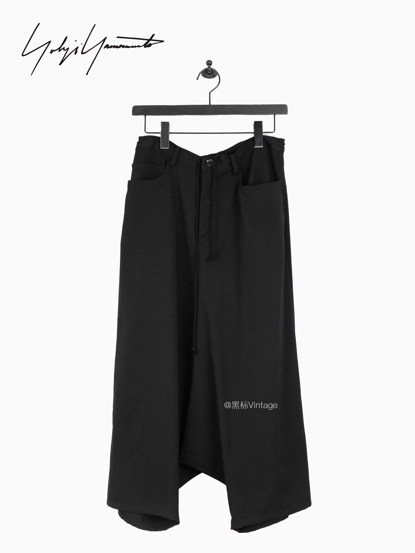 Yohji Yamamoto Yohji Yamamoto 22aw Vtg Wool Drawstr Wide Leg Wmn's Pnt Size 26" / US 2 / IT 38 - 5 Thumbnail