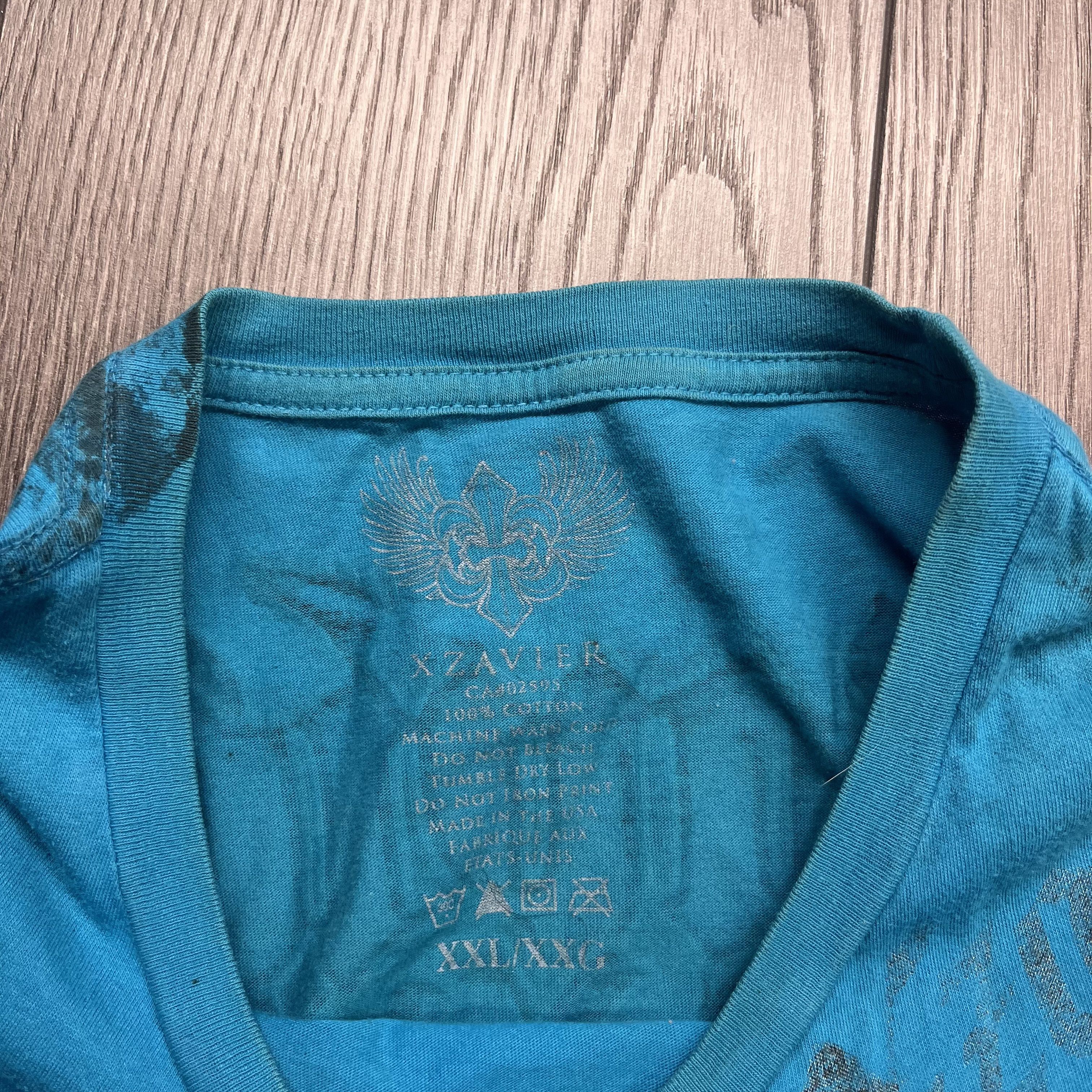 Tapout × Vintage Vintage Xzavier Y2k Blue T Shirt XXL Tribal AOP Baggy Size US XXL / EU 58 / 5 - 6 Thumbnail