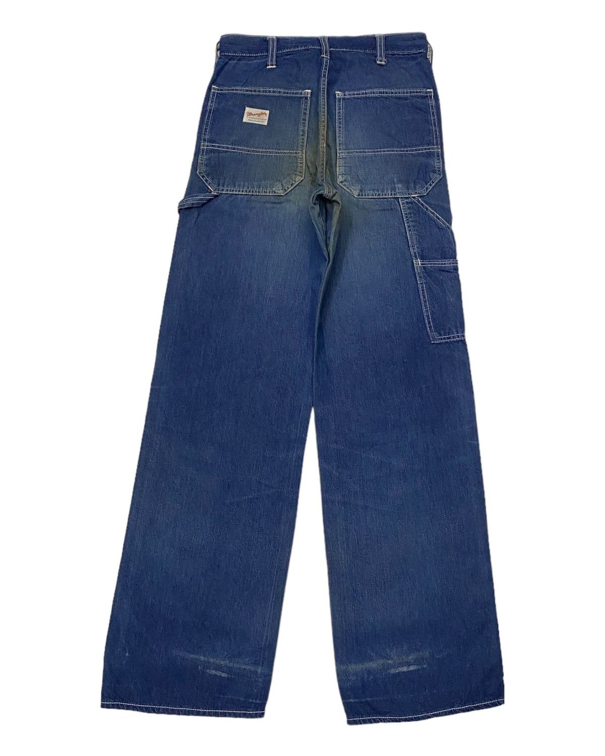 Japanese Brand 🔥WRANGLER 80s CARPENTER DENIM JEANS LOOSE Size US 29 - 2 Thumbnail