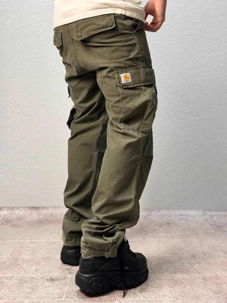 Carhartt Vintage Cargo Pants Double Knee Baggy Y2K Opium SK8 BONTAGE Size US 31 - 1 Thumbnail