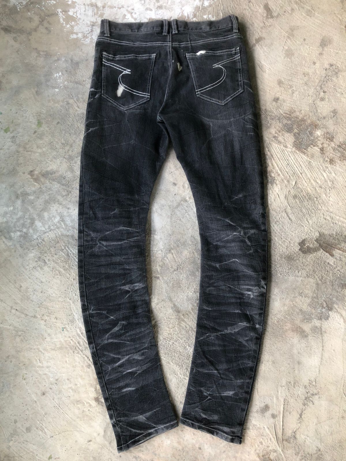 If Six Was Nine × KMRii × Le Grande Bleu (L.G.B.) Semantic Design Mudah Jeans Size US 32 / EU 48 - 2 Thumbnail