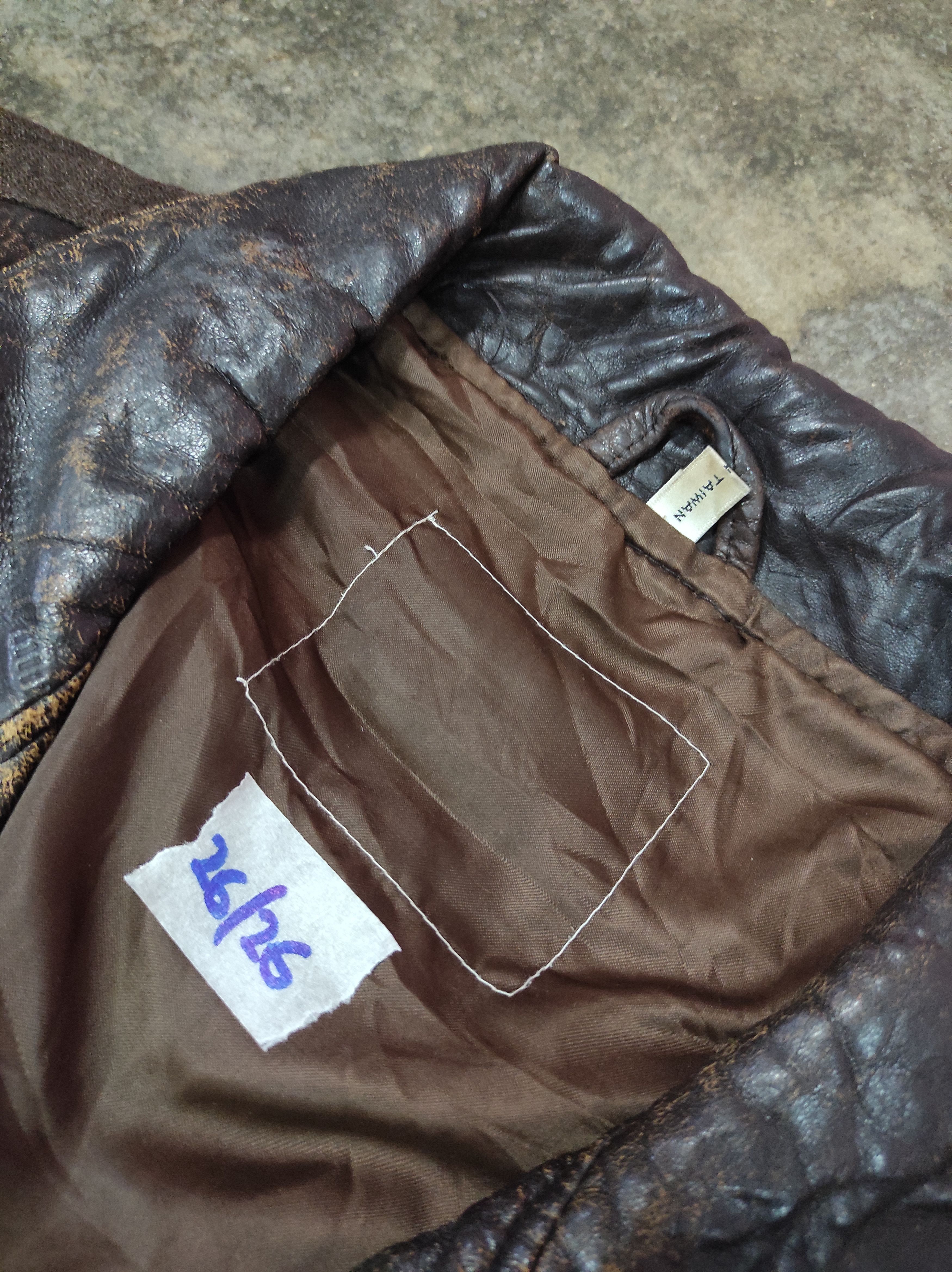 Genuine Leather RARE VTG EMBROIDERY WOOL LEATHER JACKET DISTRESSED Size US L / EU 52-54 / 3 - 9 Thumbnail