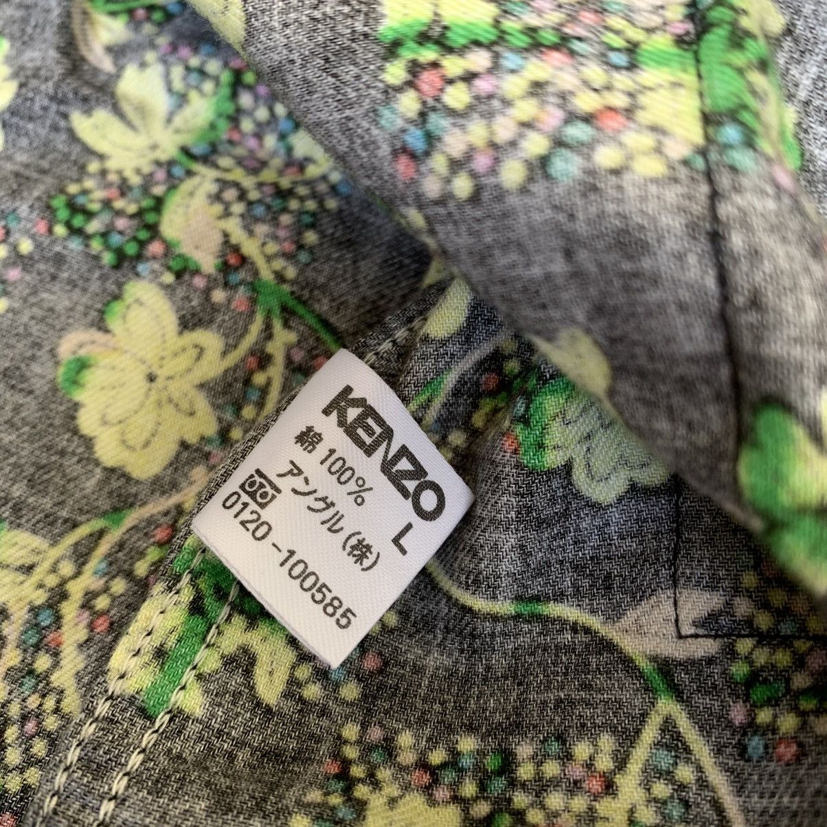 Kenzo KENZO Abstract Floral Wool Overshirt Size US L / EU 52-54 / 3 - 6 Thumbnail