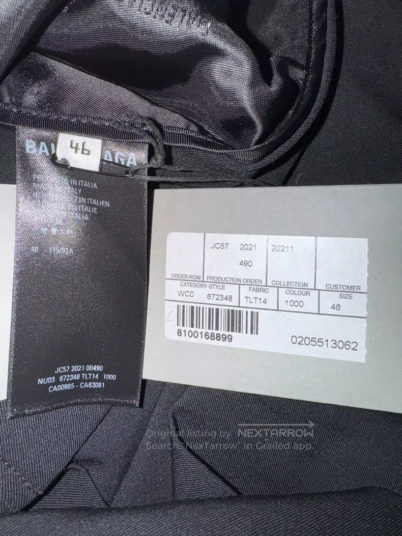 Balenciaga Balenciaga Padded shoulder jacket coat Size US S / EU 44-46 / 1 - 4 Thumbnail
