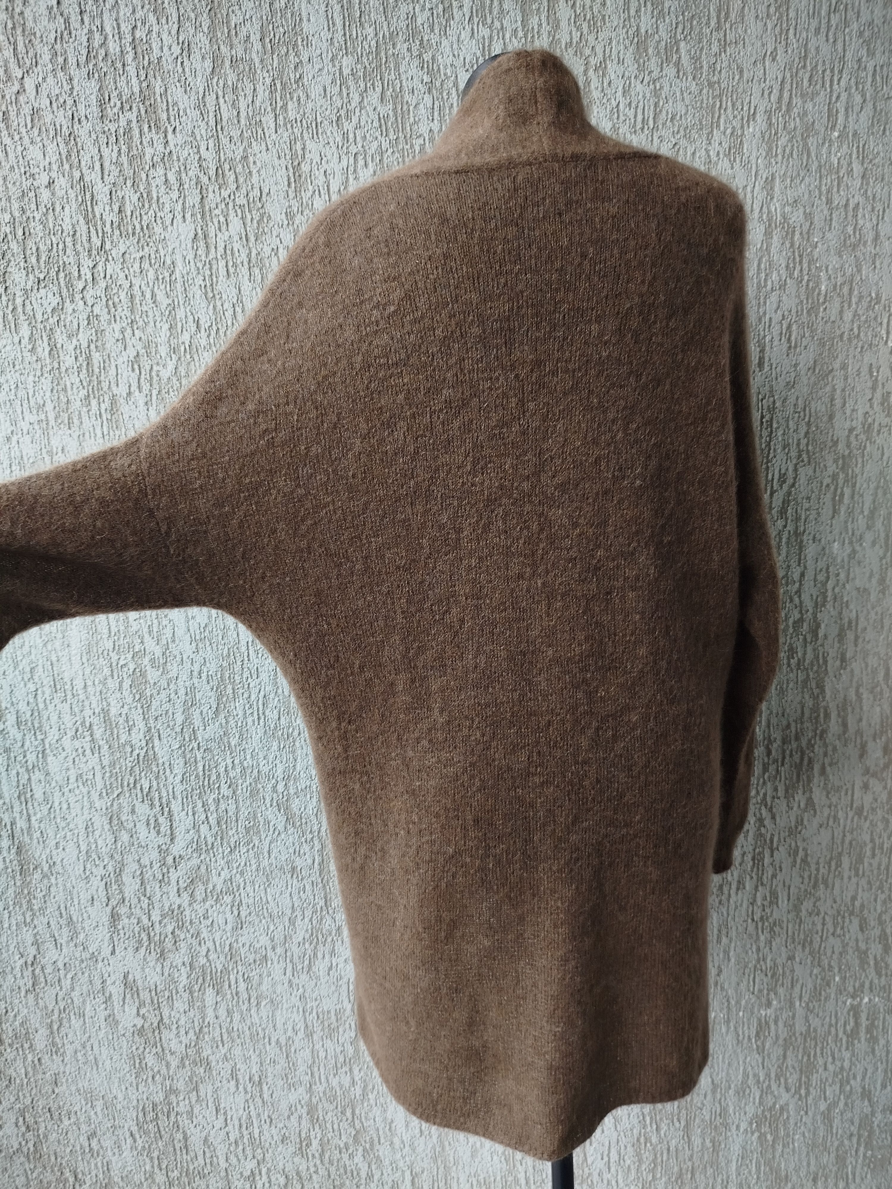Sarah Pacini Cardigan Coat Wrap Pin Oversized Mohair Blend One Size Size ONE SIZE - 7 Thumbnail