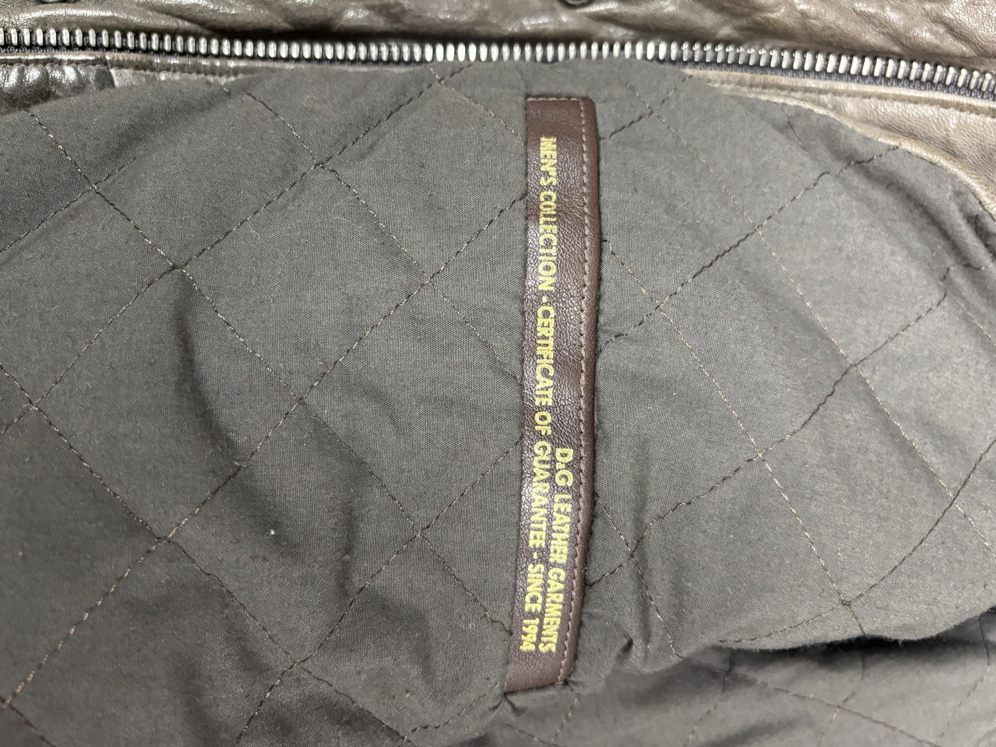 Dolce & Gabbana Dolce & Gabbana Vintage Leather Bomber Jacket Size US M / EU 48-50 / 2 - 12 Thumbnail