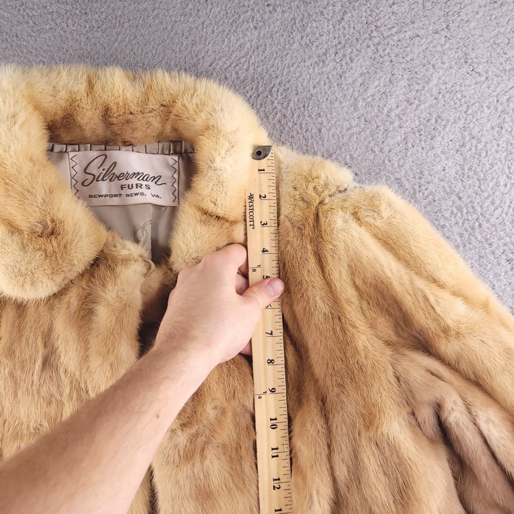 Vintage VINTAGE Silverman Furs Coat Women L Brown Fur Overcoat Medium/Large Newport News Virginia Size L / US 10 / IT 46 - 7 Thumbnail