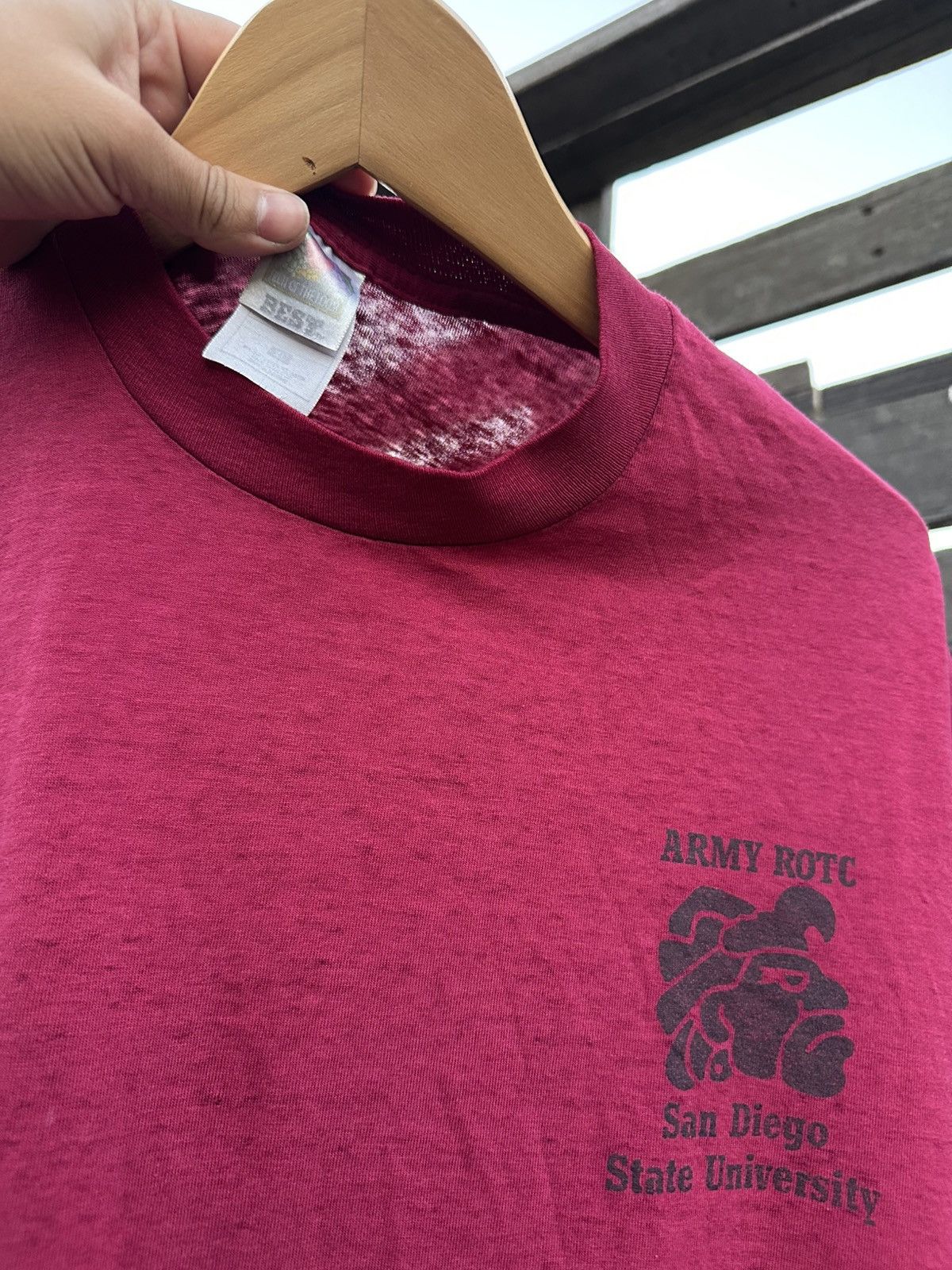 Vintage San Diego Vintage SDSU Army Thin T-shirt Size US XL / EU 56 / 4 - 3 Thumbnail