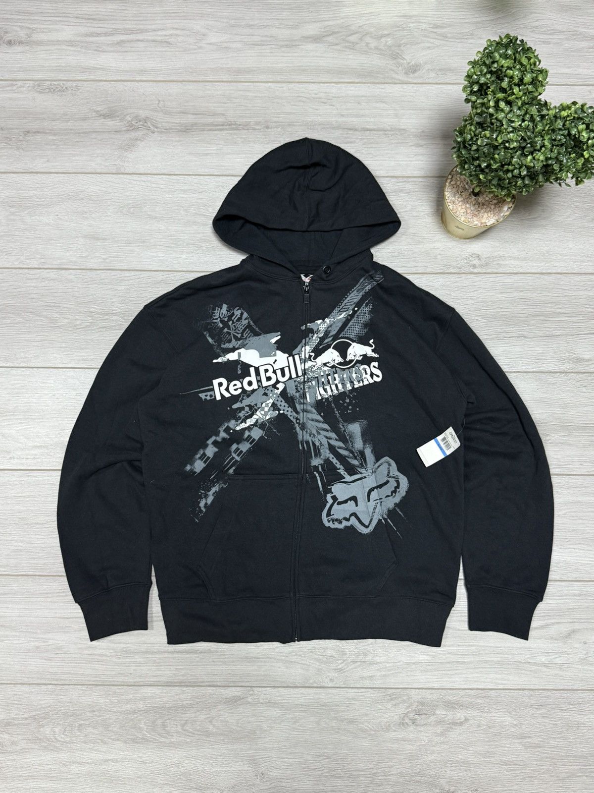 Fox Racing Redbull Fighters x Fox Racing NEW Zip Hoodie Size US XL / EU 56 / 4 - 1 Thumbnail