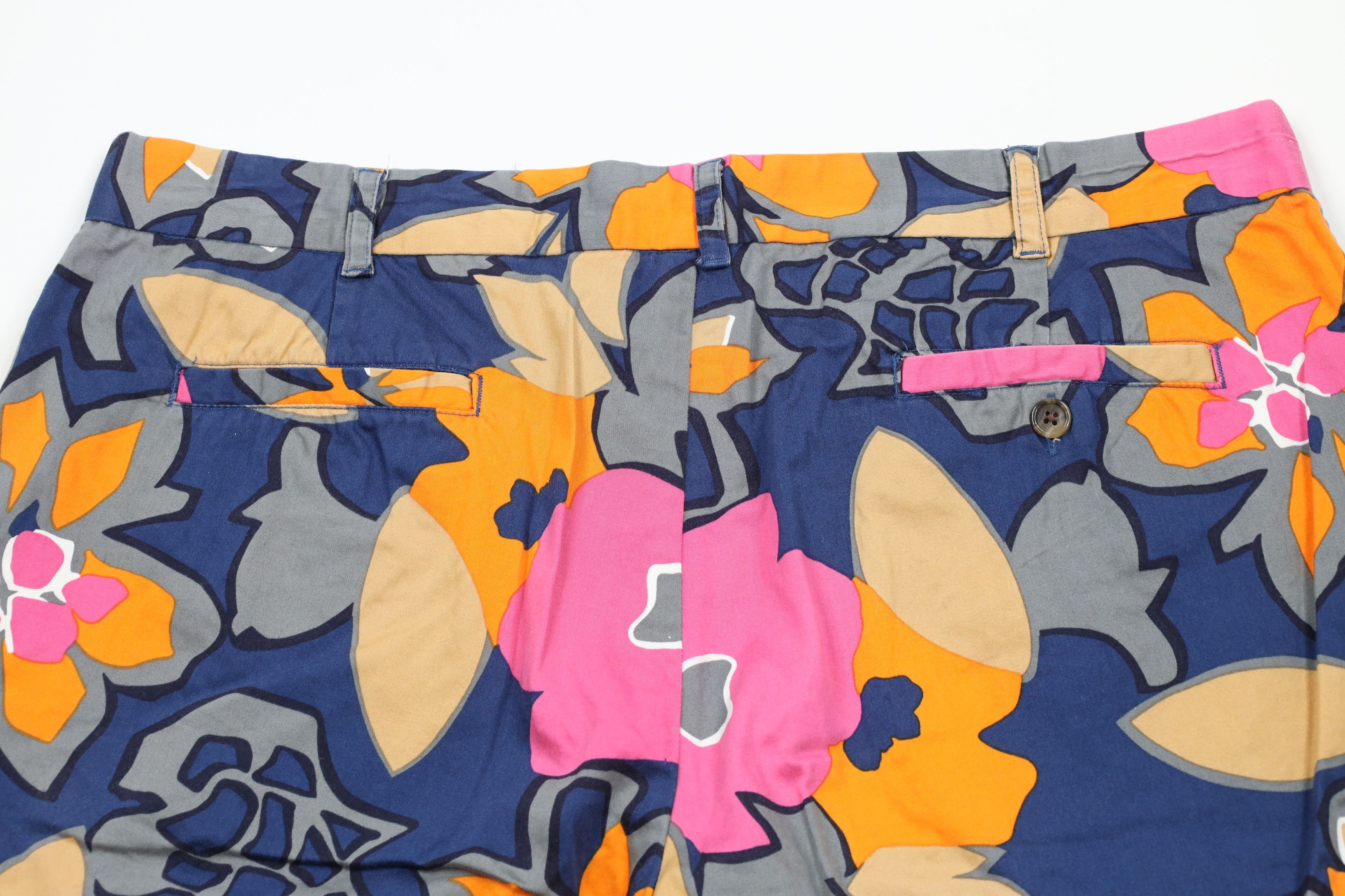 Vintage Loudmouth Golf Flower All Over Print Stretch Chino Shorts Size US 38 / EU 54 - 8 Thumbnail