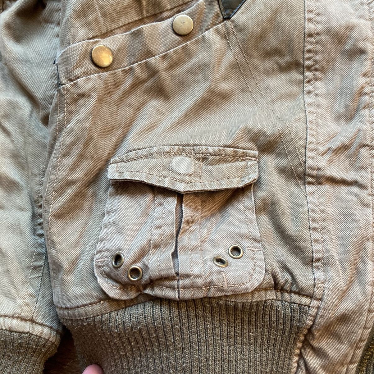 Vintage Vintage Y2K cargo denim jacket punk style Size S / US 4 / IT 40 - 4 Thumbnail