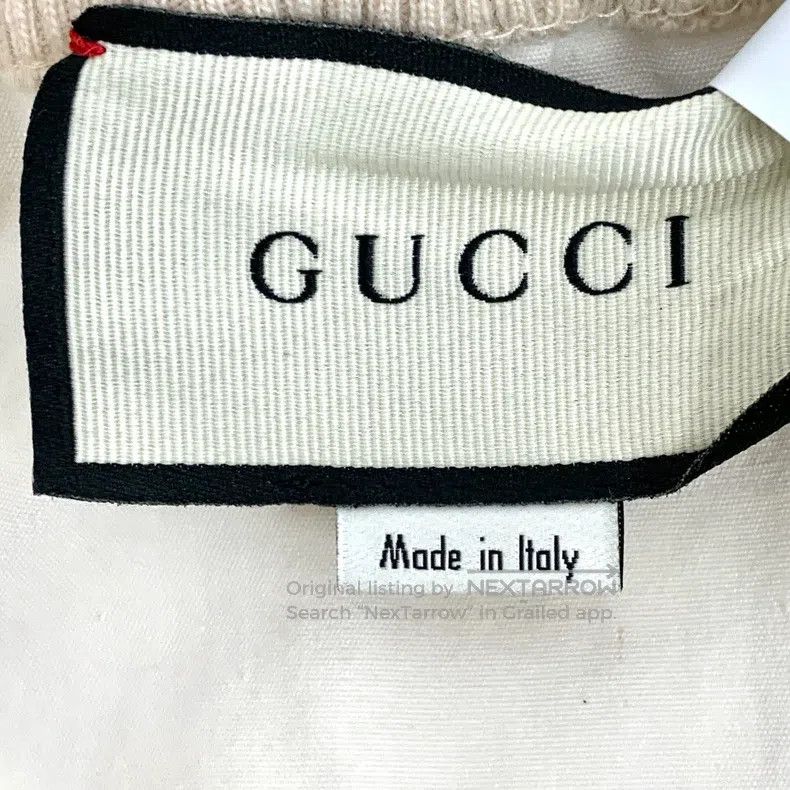 Gucci Gucci SizeXS Beige pocket striped webbing cotton drawstring Size 42" / US 20 - 7 Thumbnail