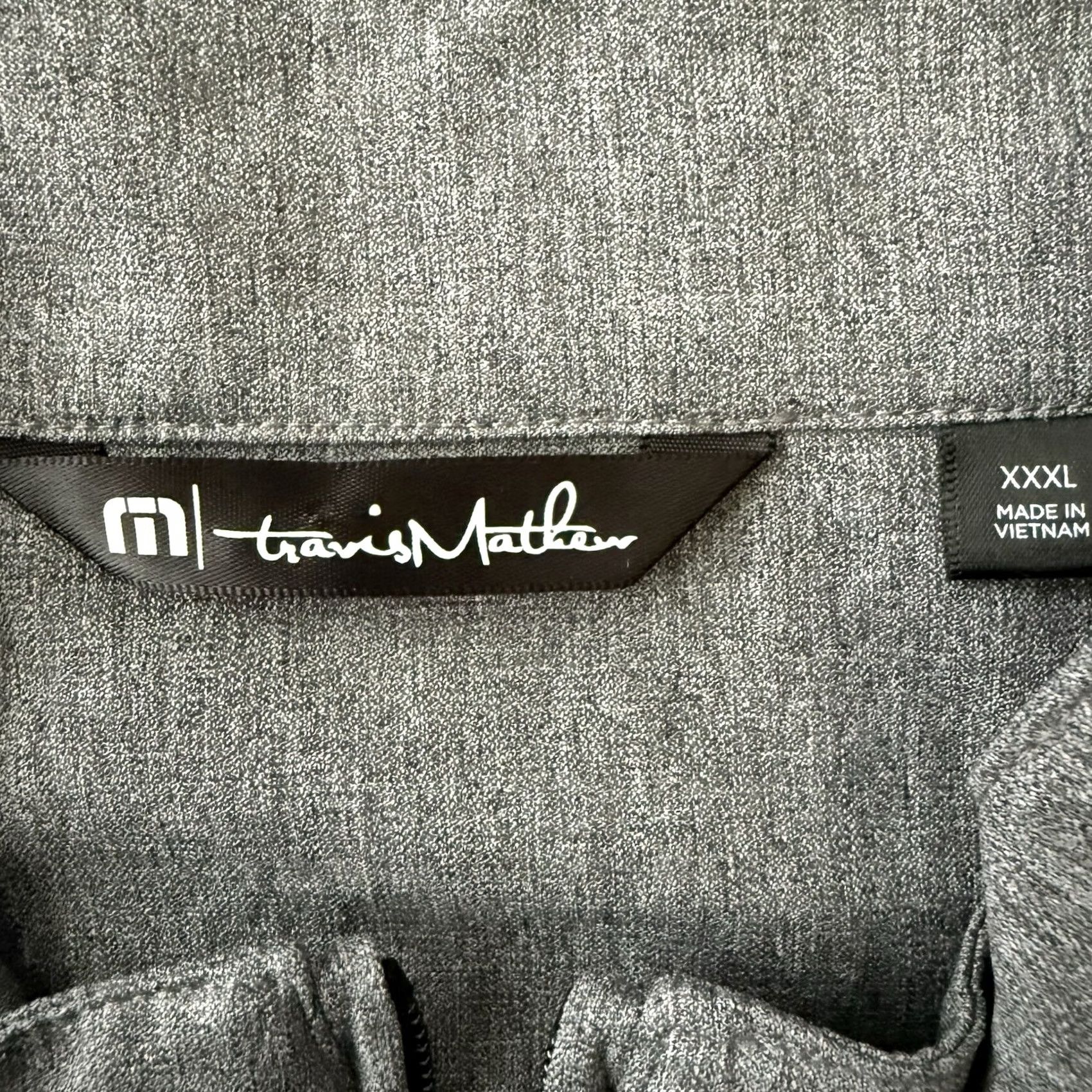 TravisMathew TravisMathew Golf Pullover Mens XXXL 3XL Gray Striped Long Sleeve Mock 1/4 Zip Size US XXL / EU 58 / 5 - 2 Thumbnail