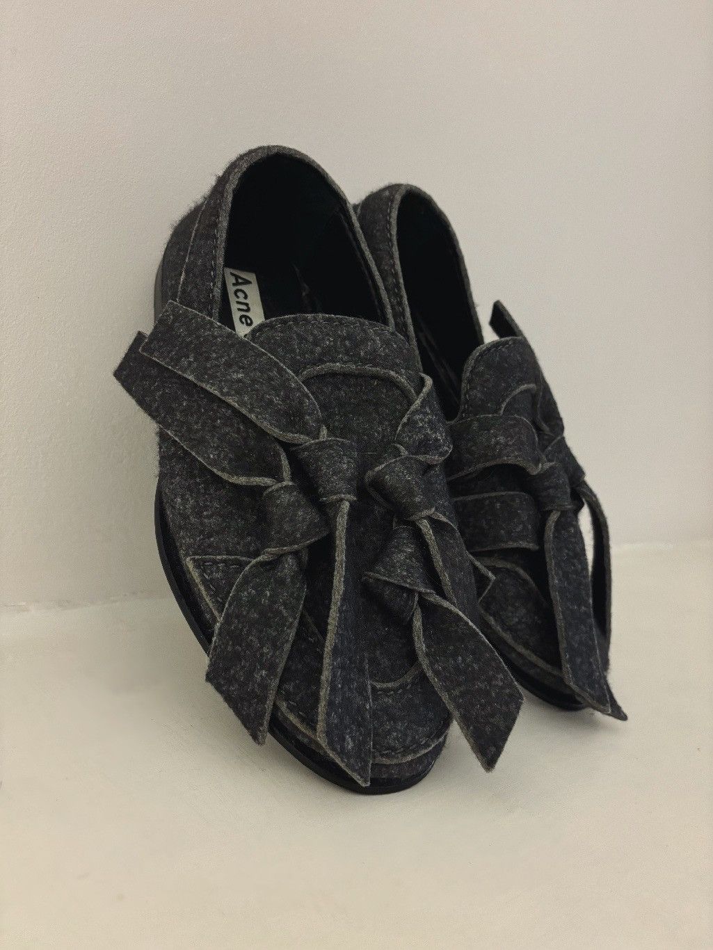 Acne Studios Acne Studios Arnie grey melange loafers Size US 7 / EU 40 - 5 Thumbnail
