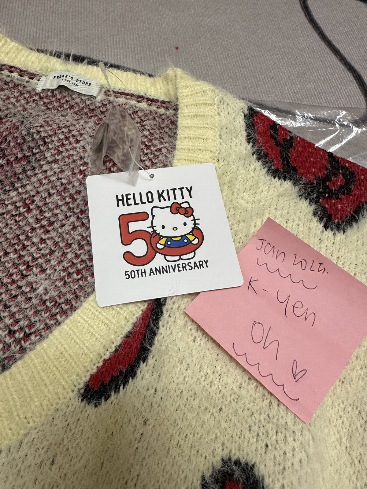 Japanese Brand Hello Kitty X Freaks Cardigan Size ONE SIZE - 4 Thumbnail