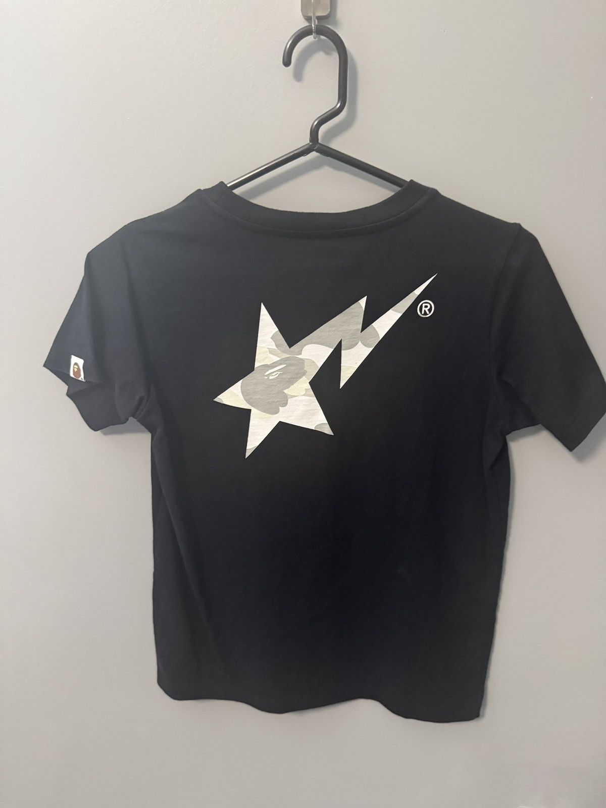 Bape Bape bapesta star white grey camo black short sleeve tee Size XS / US 0-2 / IT 36-38 - 7 Thumbnail