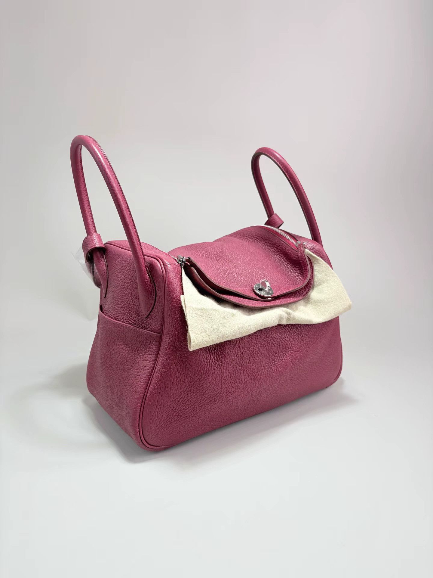 Hermes HERMES Lindy 30 Ruby Red Shoulder Bag K1 Size ONE SIZE - 3 Thumbnail