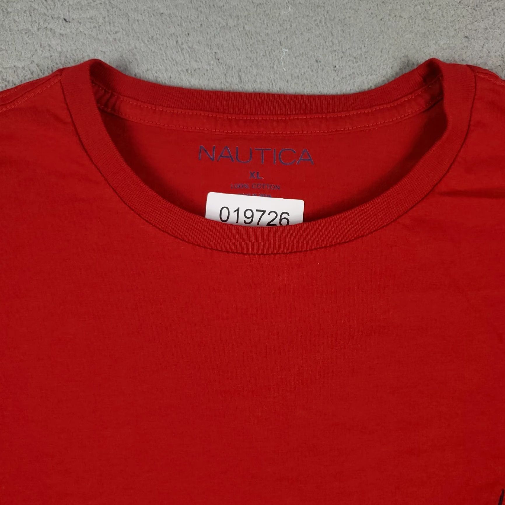 Nautica Nautica T Shirt Mens XL Red Short Sleeve Crew Neck Cotton Logo Casual Adult Size US XL / EU 56 / 4 - 3 Thumbnail