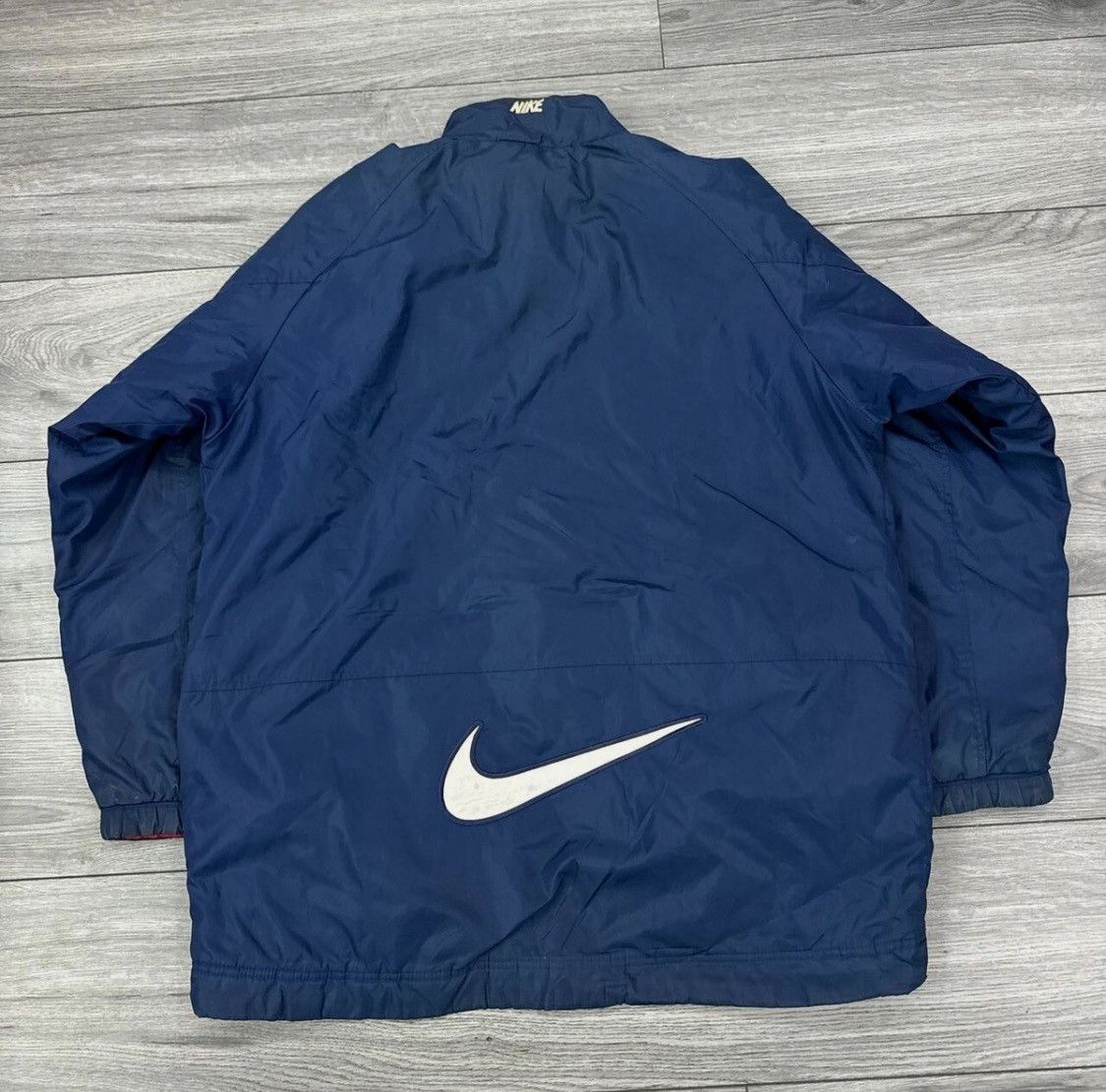 Nike 1998-99 Arsenal Nike Reversible Padded Bench Coat Size US L / EU 52-54 / 3 - 3 Thumbnail