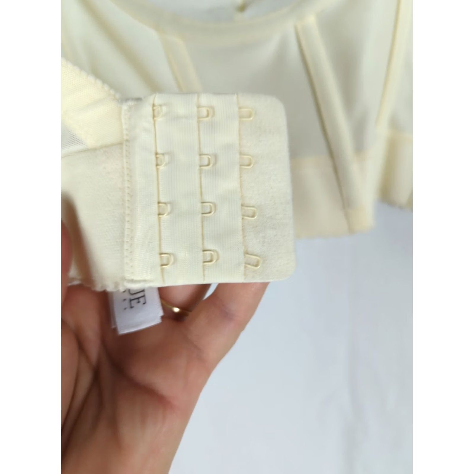Vintage Dominique Noemi Bustier Womens Bridal Corset Top Beig e 42D Underwired Lace High Support Vintage No Size ONE SIZE - 6 Thumbnail