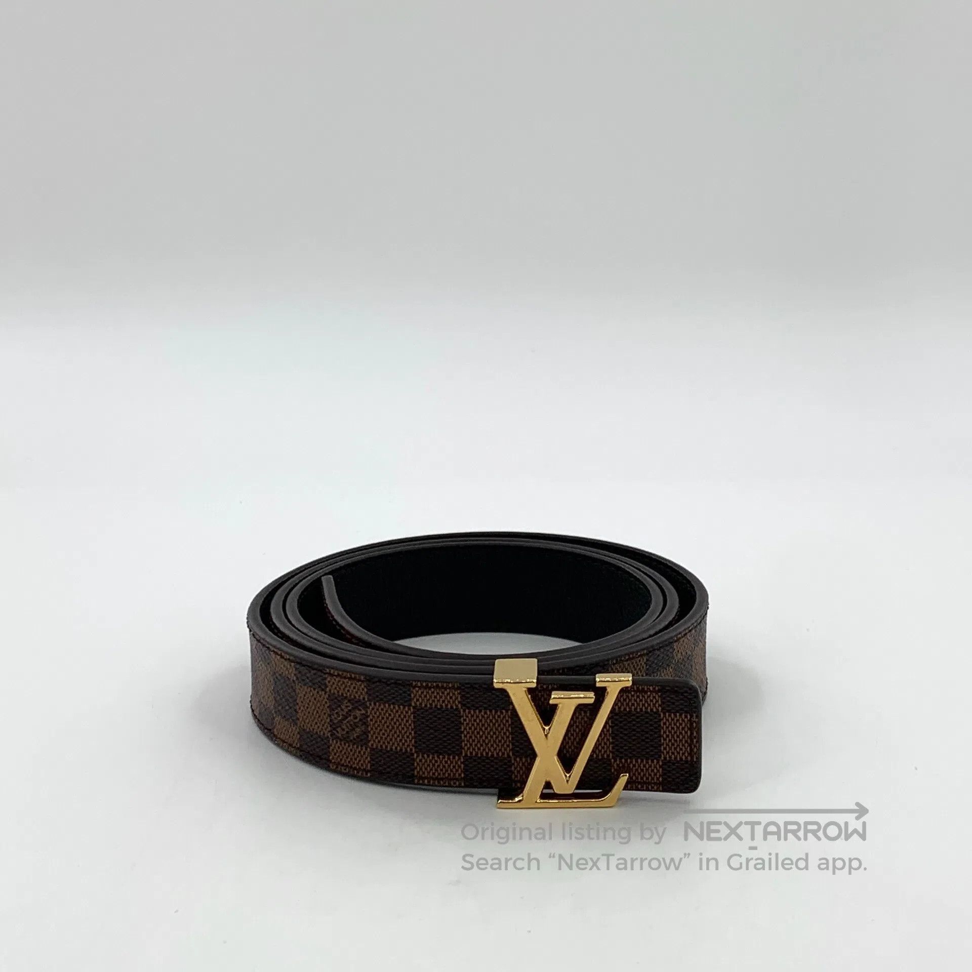 Louis Vuitton Louis Vuitton Dark Brown Checkerboard Smooth Buckle Leathe Size ONE SIZE - 1 Thumbnail