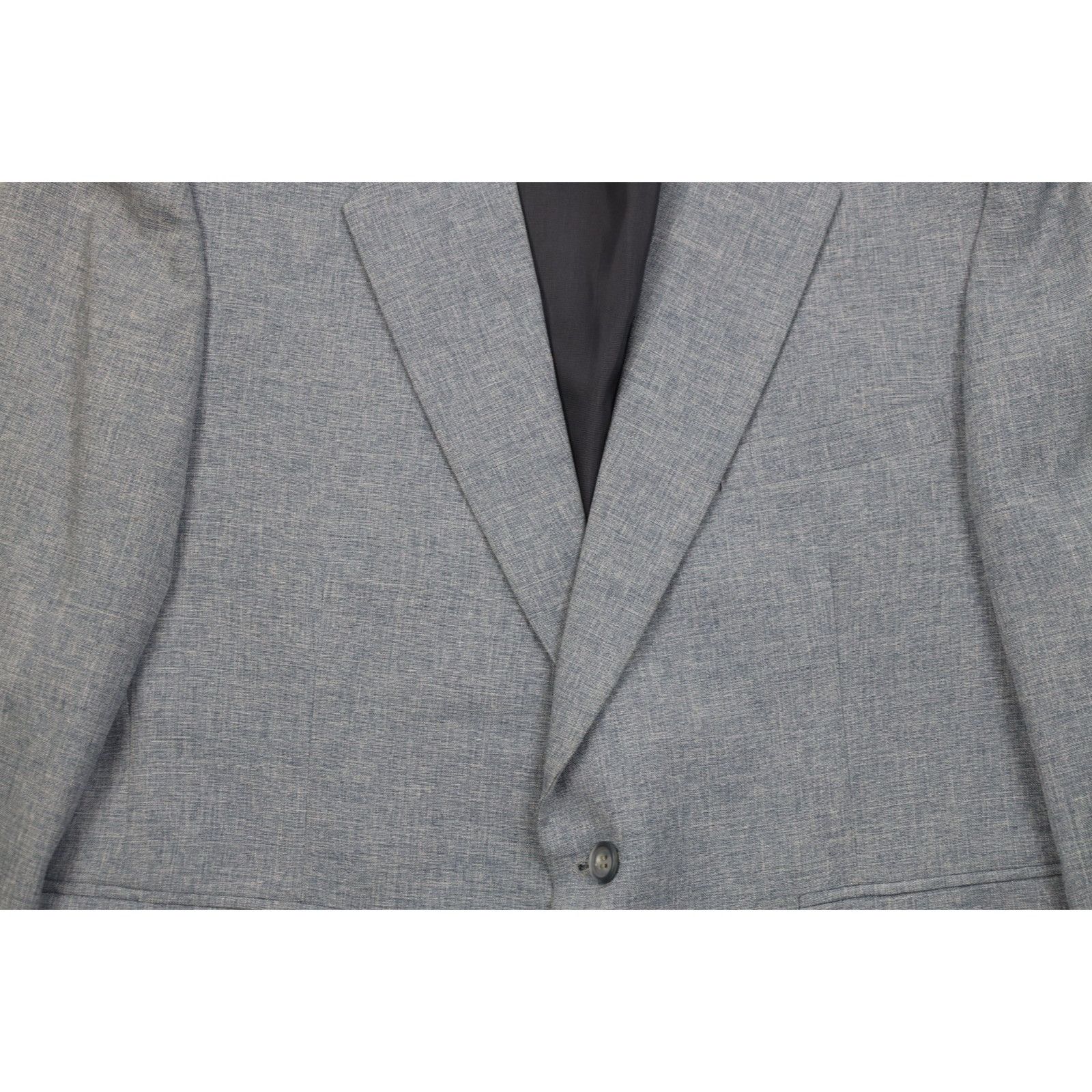 Vintage Vintage 70s Streetwear 2 Piece Chambray Knit Suit Size 44S - 4 Thumbnail