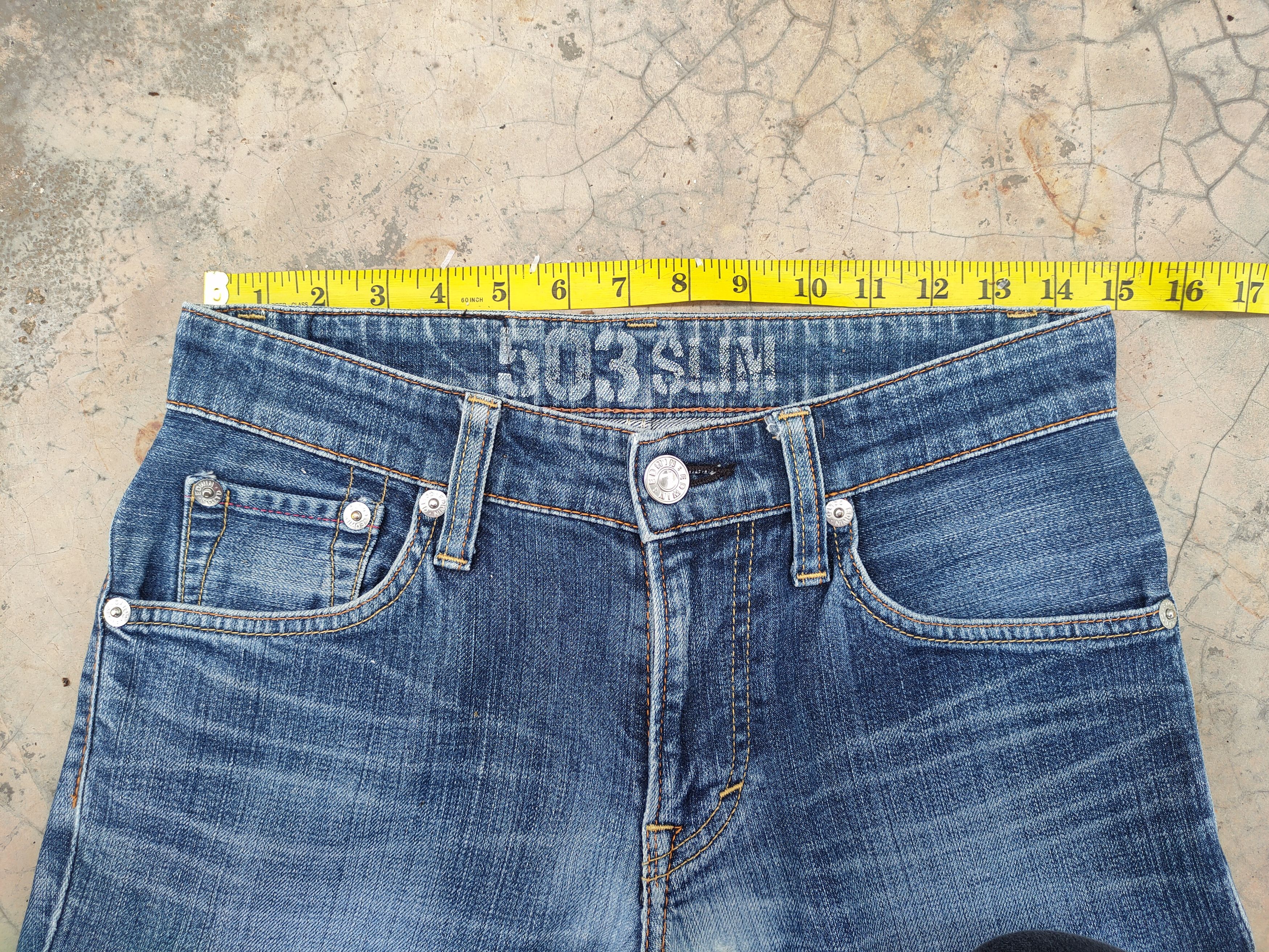Edwin VINTAGE EDWIN BLUE TRIP FADED JEAN DENIM PANTS Size US 30 / EU 46 - 6 Thumbnail