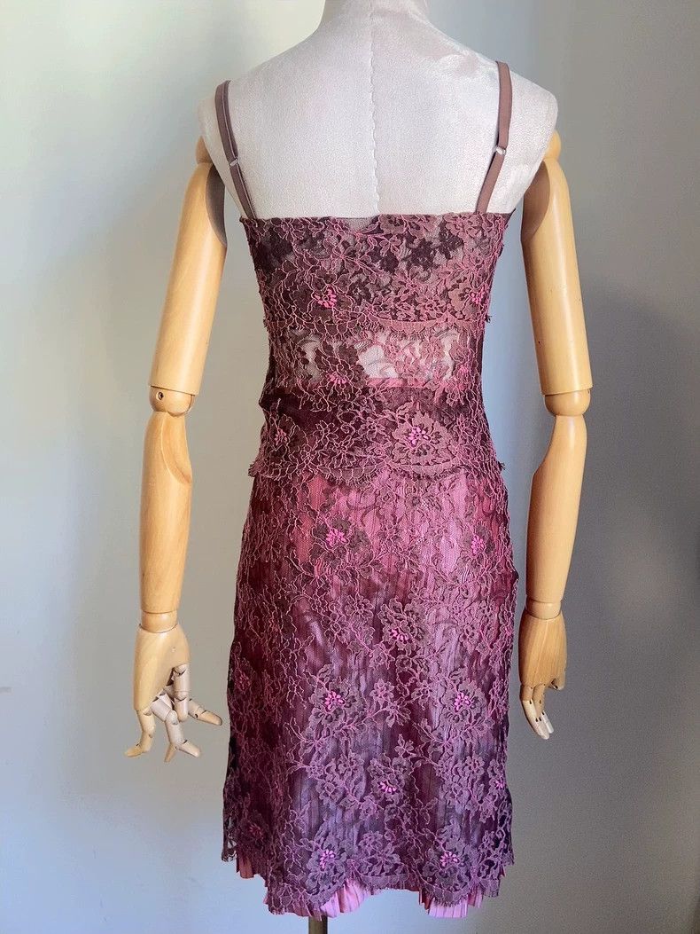 Kenzo KENZO A dress with lace in a seductive purple Size XS / US 0-2 / IT 36-38 - 4 Thumbnail