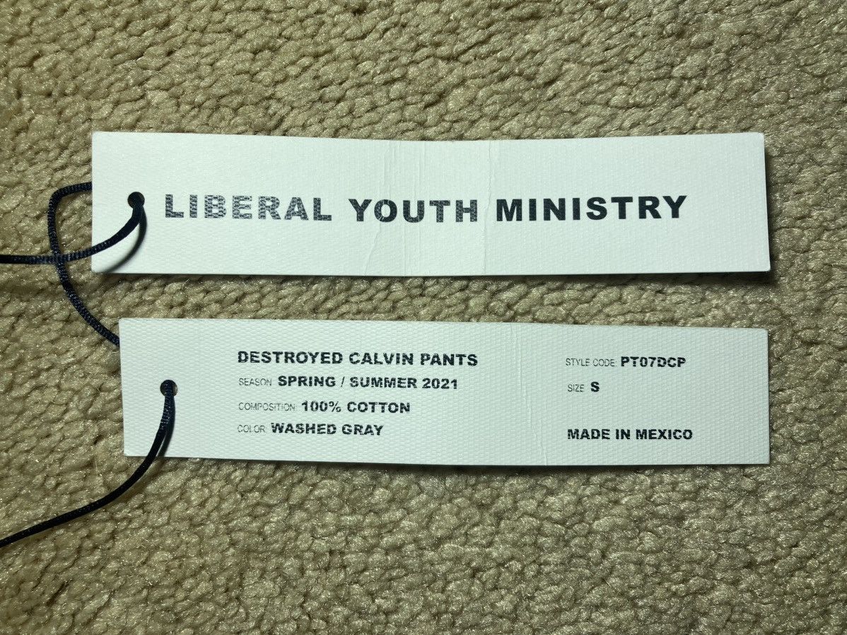 Liberal Youth Ministry SS21 New Liberal Youth Ministry Pants Destroyed Jeans Small Size US 30 / EU 46 - 11 Thumbnail