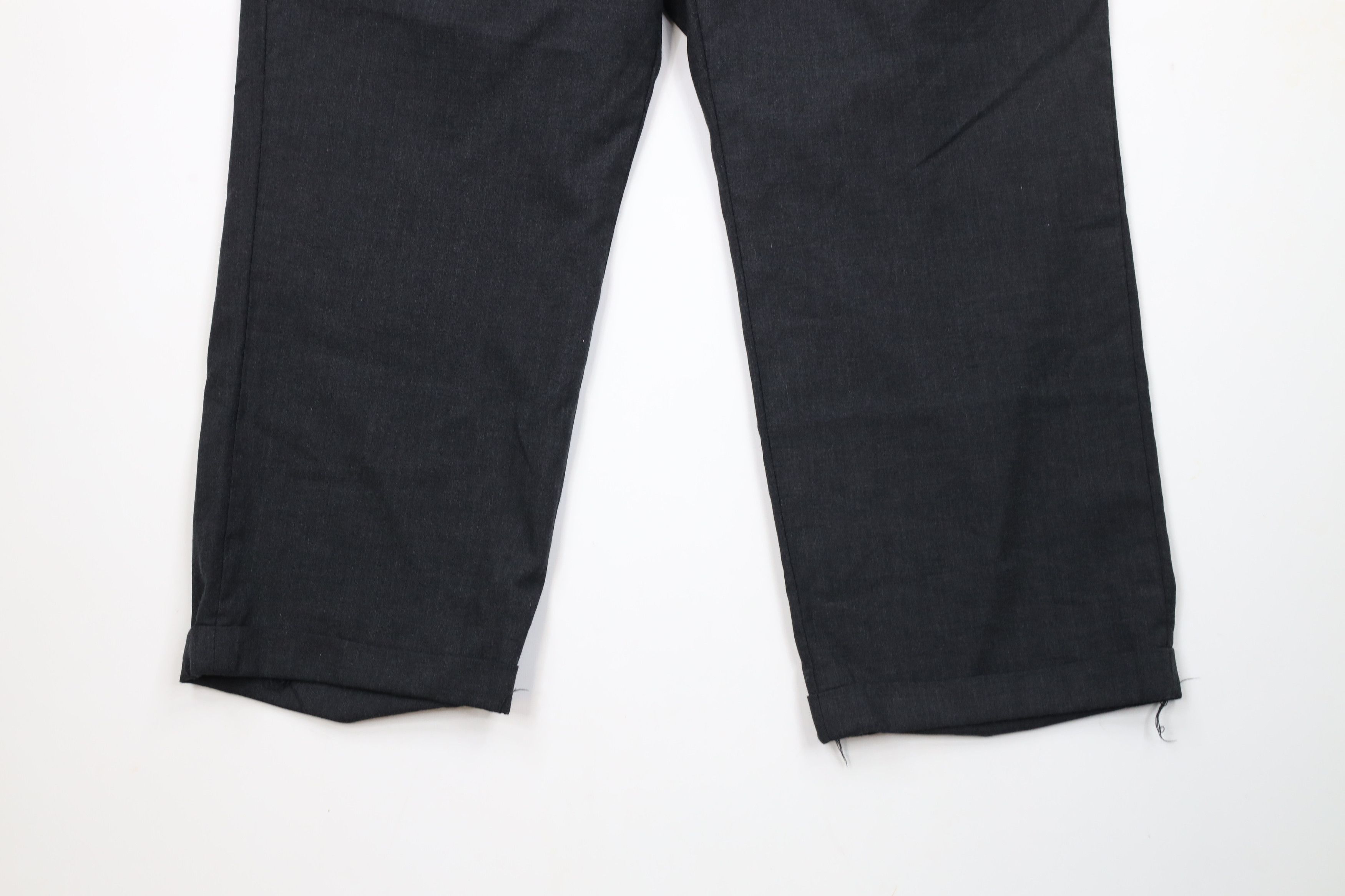 Vintage Vintage 90s Streetwear Wide Leg Wool Chino Pants Gray Size US 36 / EU 52 - 4 Thumbnail