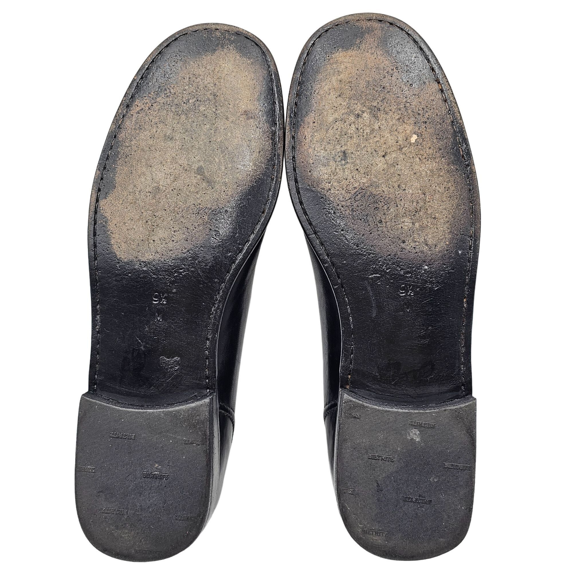 Bragano × Cole Haan Vintage Bragano Italy Dress Shoes Men's 9.5M Black Leather Size US 9.5 / EU 42-43 - 4 Thumbnail