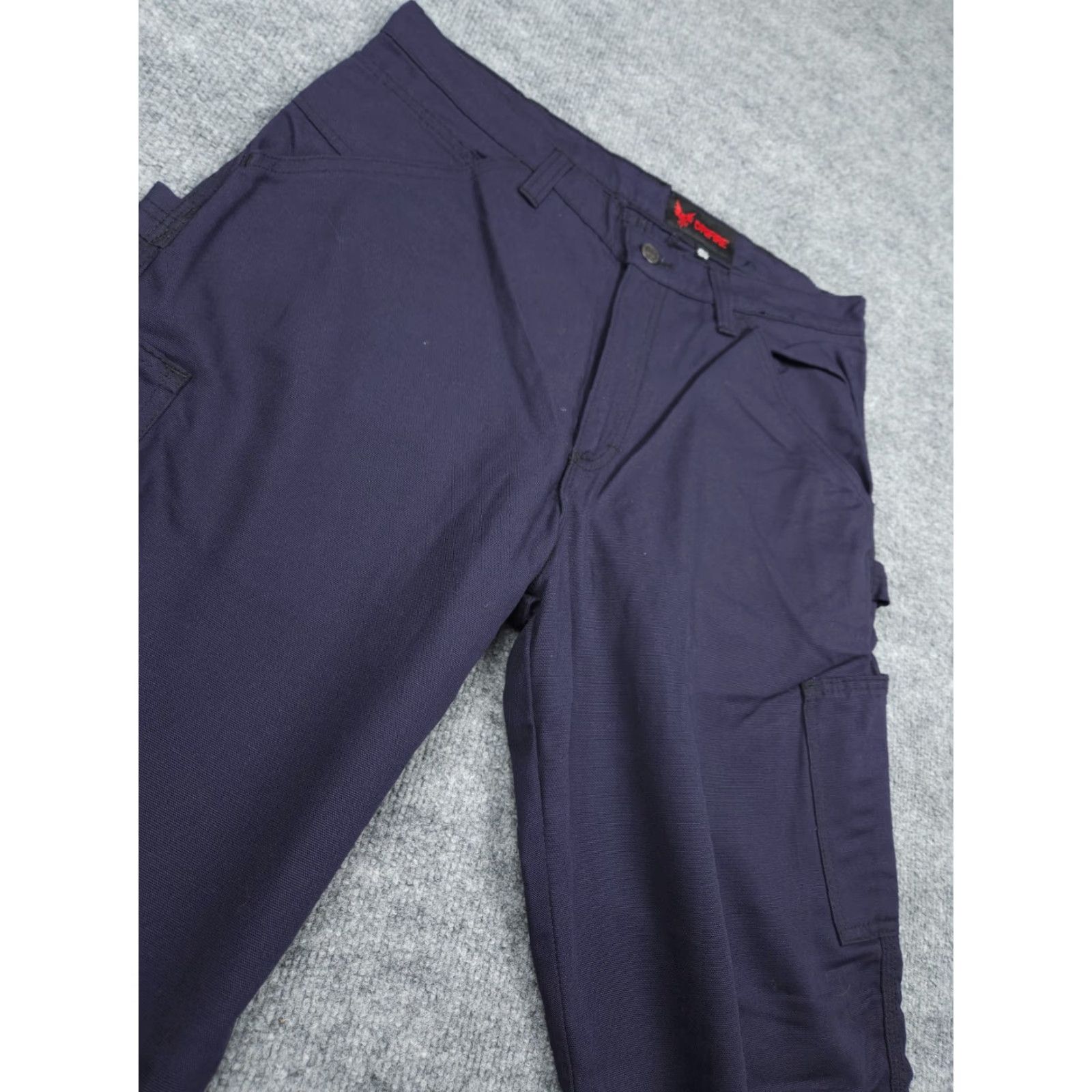 Vintage DRIFIRE Dungaree Work Pants Men's 32 x 34 Navy Blue Summer Weight Westex ARC FR FR? Size US 32 / EU 48 - 3 Thumbnail