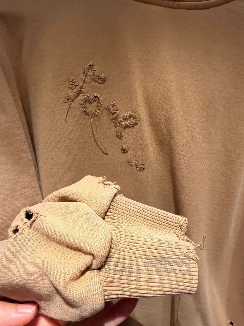Acne Studios Acne Studios Khaki hooded sweatshirt Size XXS / US 00 / IT 34 - 2 Thumbnail